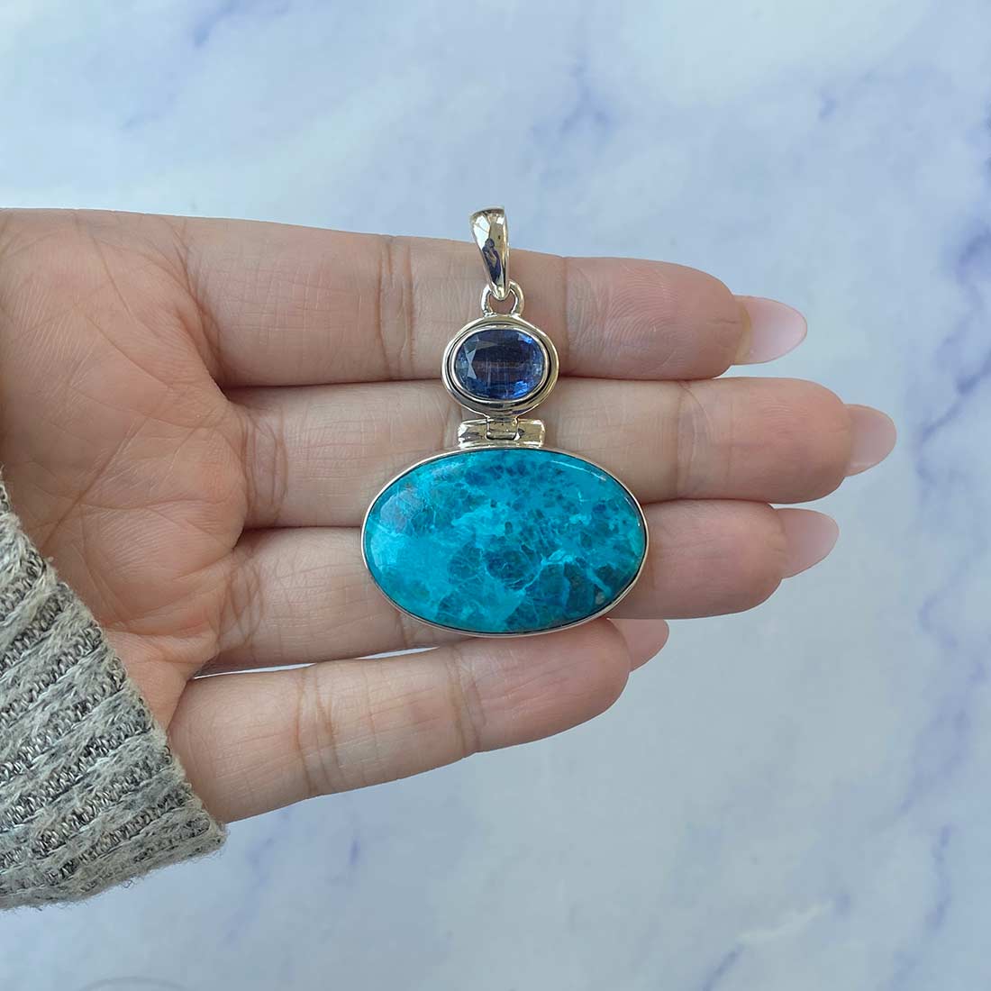 Shattuckite Pendant-(STK-P-50.)