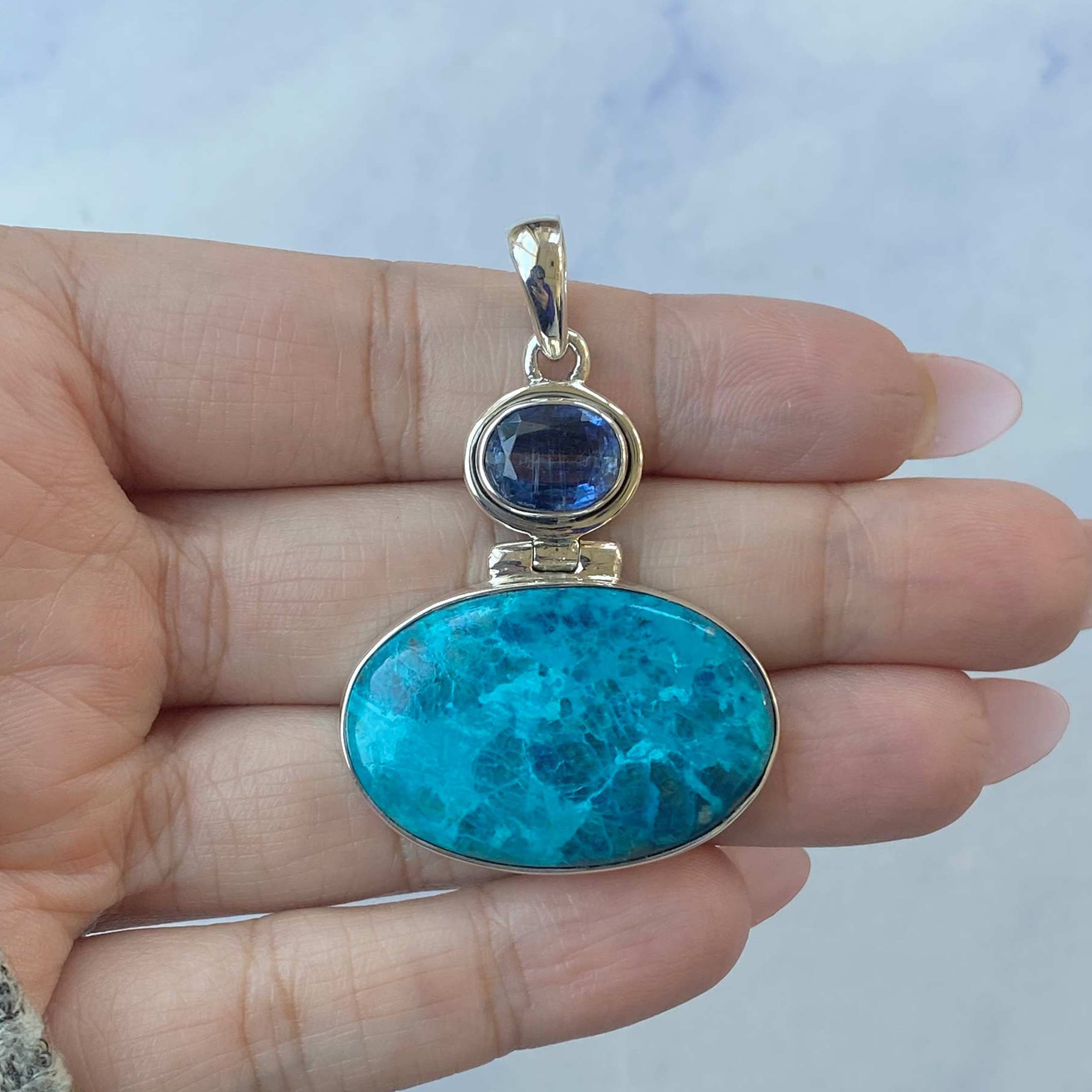 Shattuckite Pendant-(STK-P-50.)