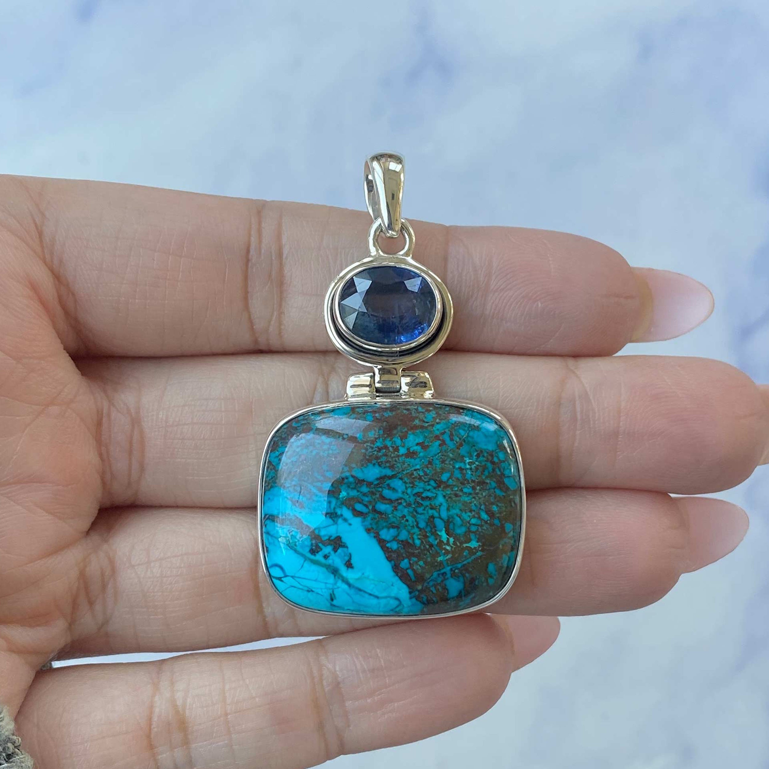 Shattuckite Pendant-(STK-P-51.)