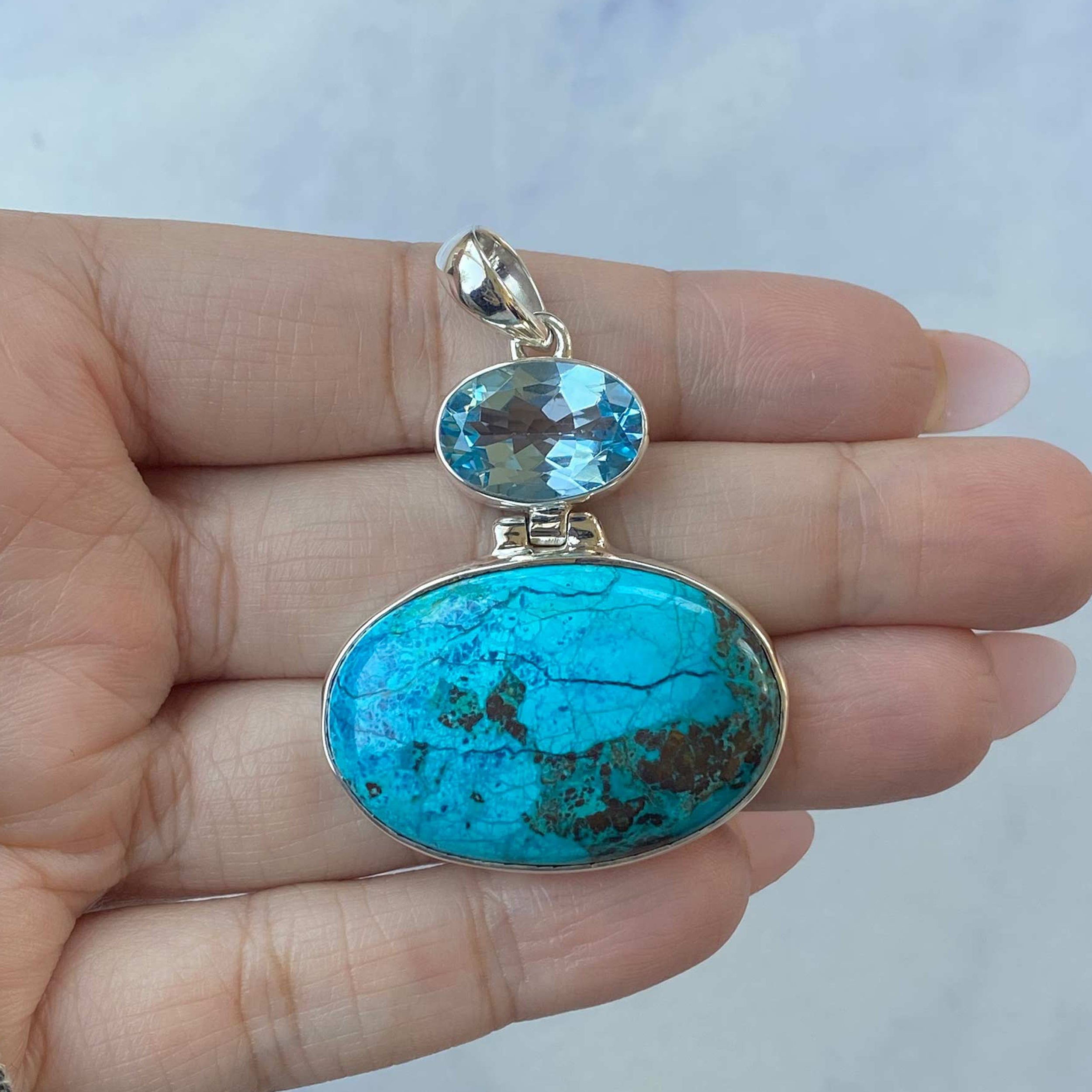 Shattuckite Pendant-(STK-P-61.)