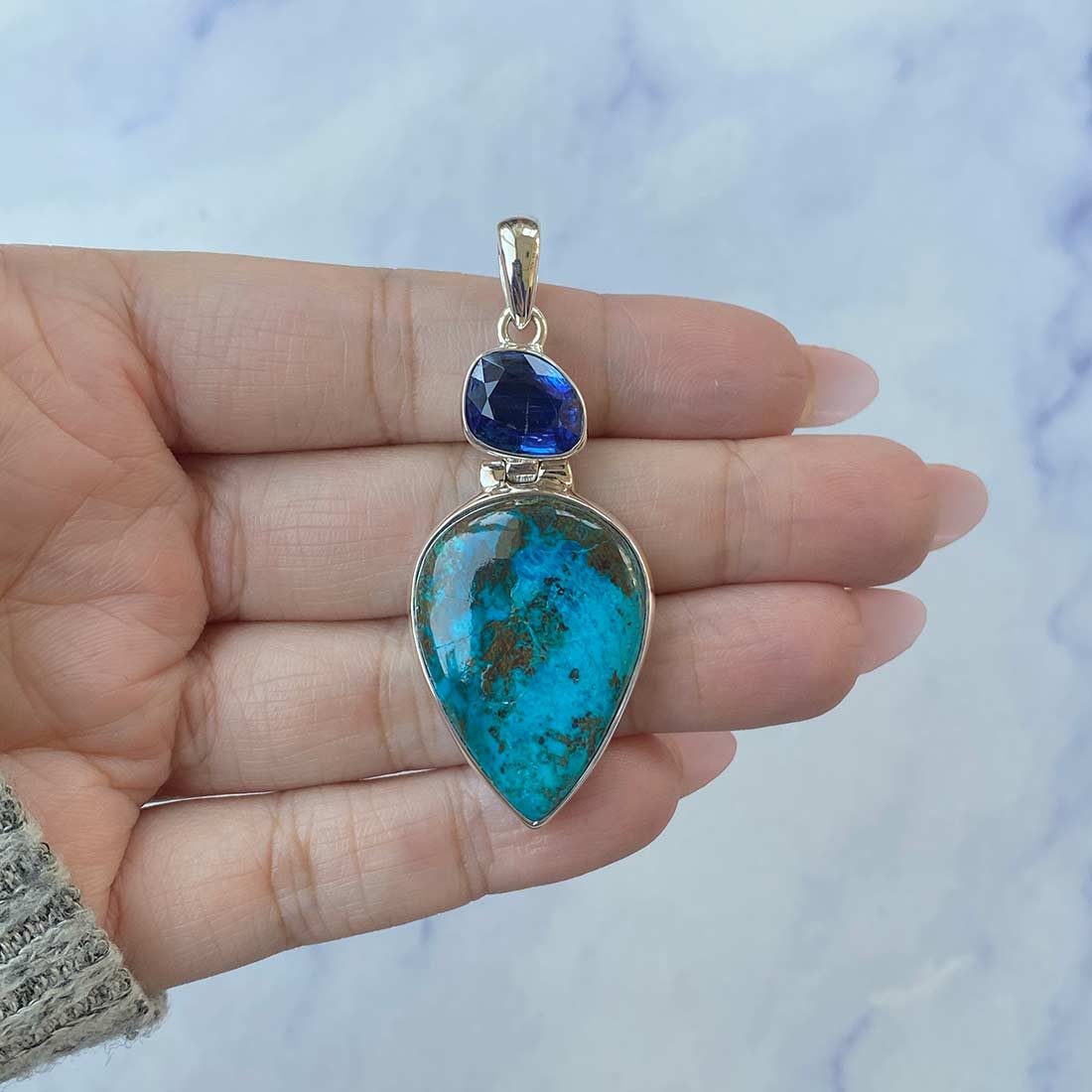 Shattuckite Pendant-(STK-P-62.)