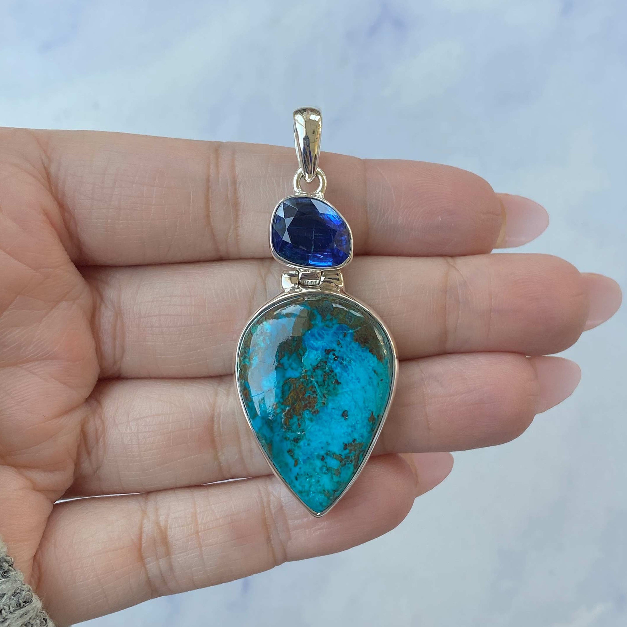 Shattuckite Pendant-(STK-P-62.)