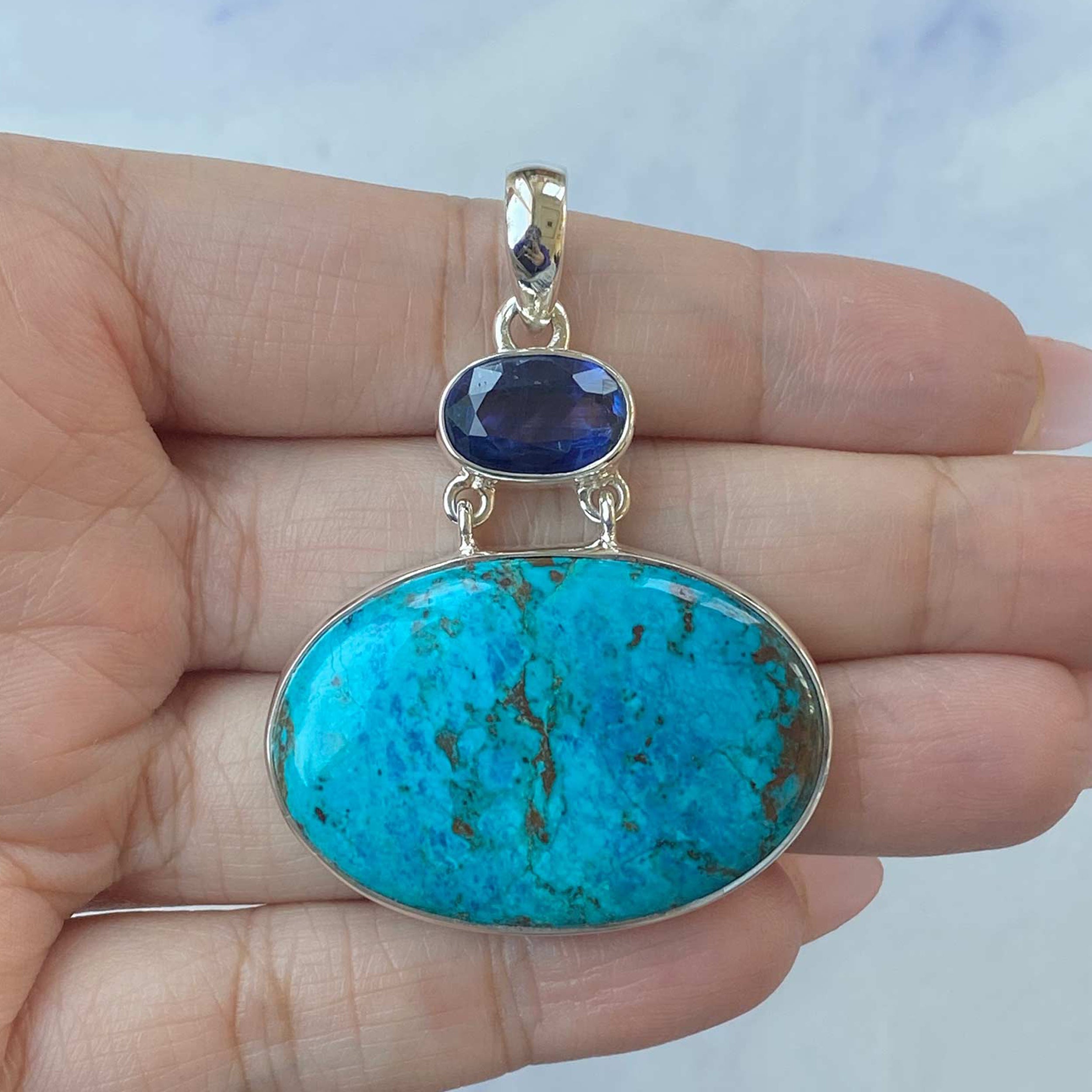 Shattuckite Pendant-(STK-P-63.)