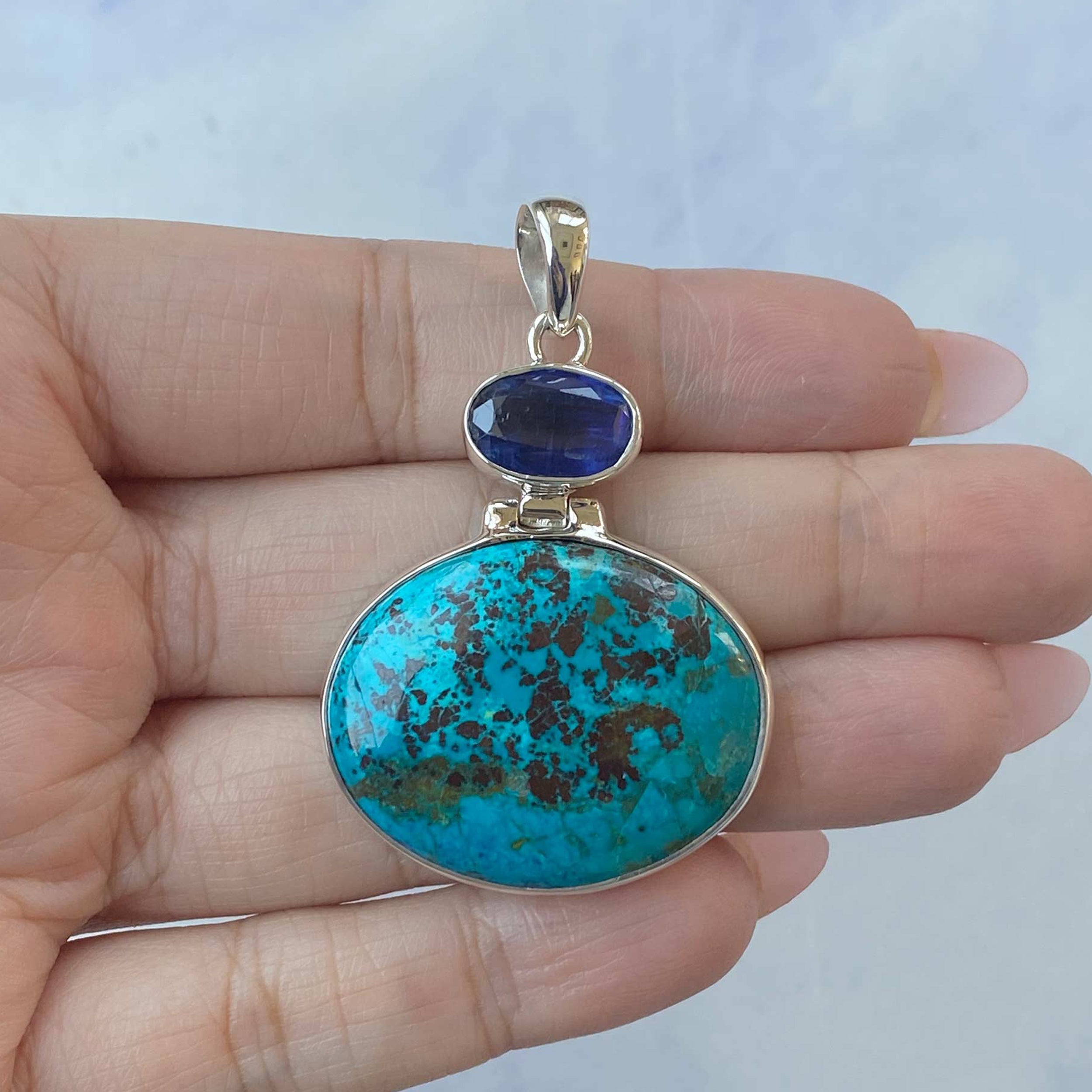 Shattuckite Pendant-(STK-P-65.)