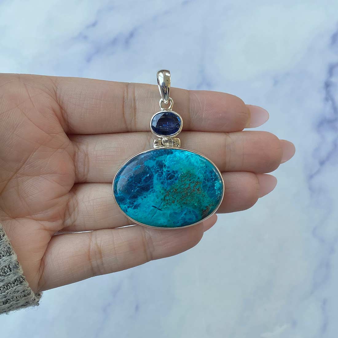 Shattuckite Pendant-(STK-P-66.)