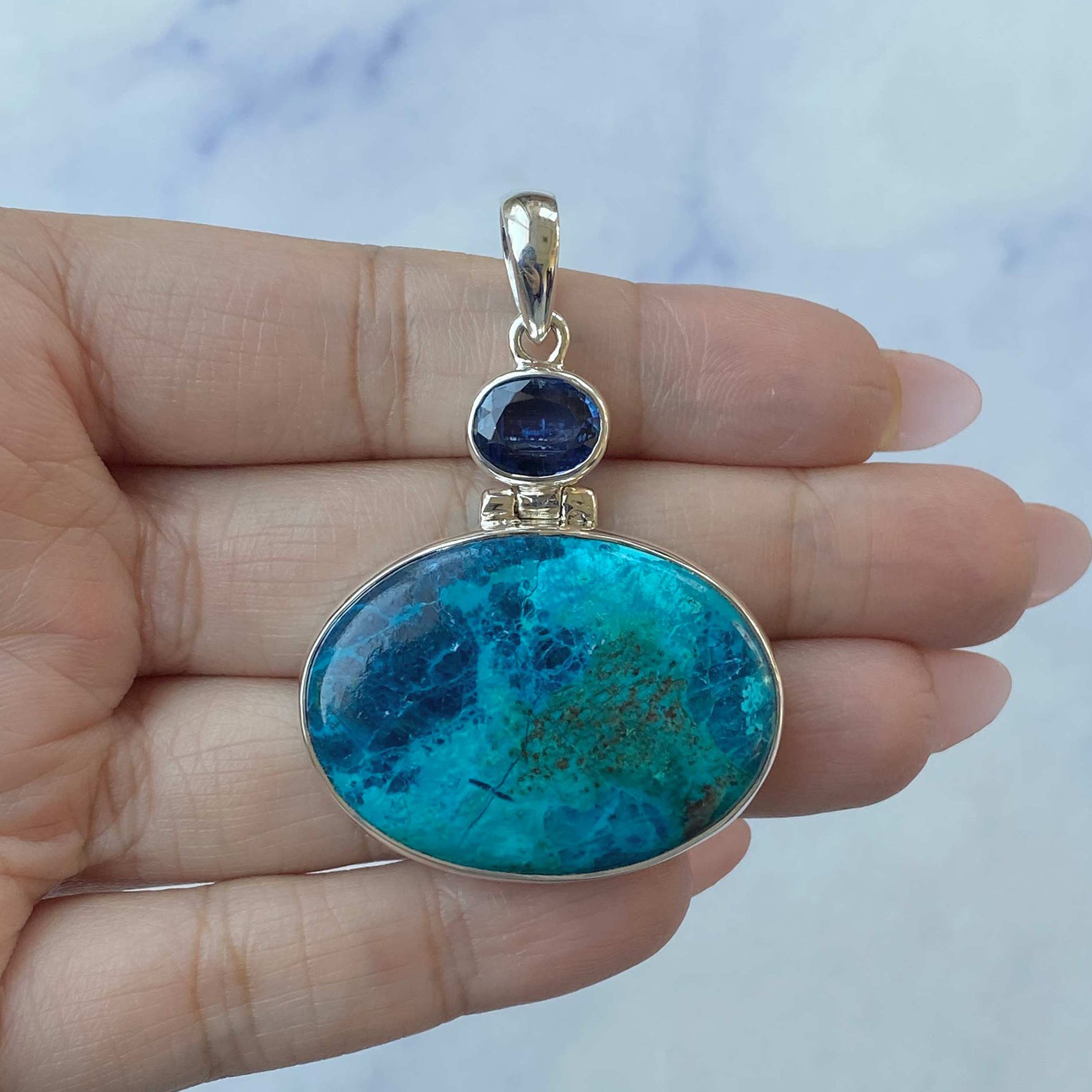 Shattuckite Pendant-(STK-P-66.)