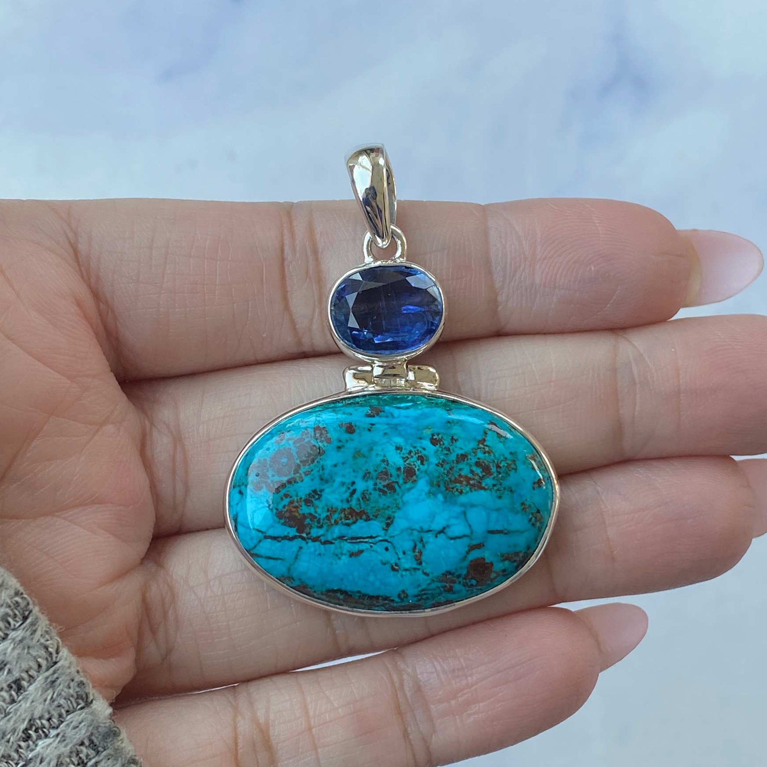 Shattuckite Pendant-(STK-P-73.)