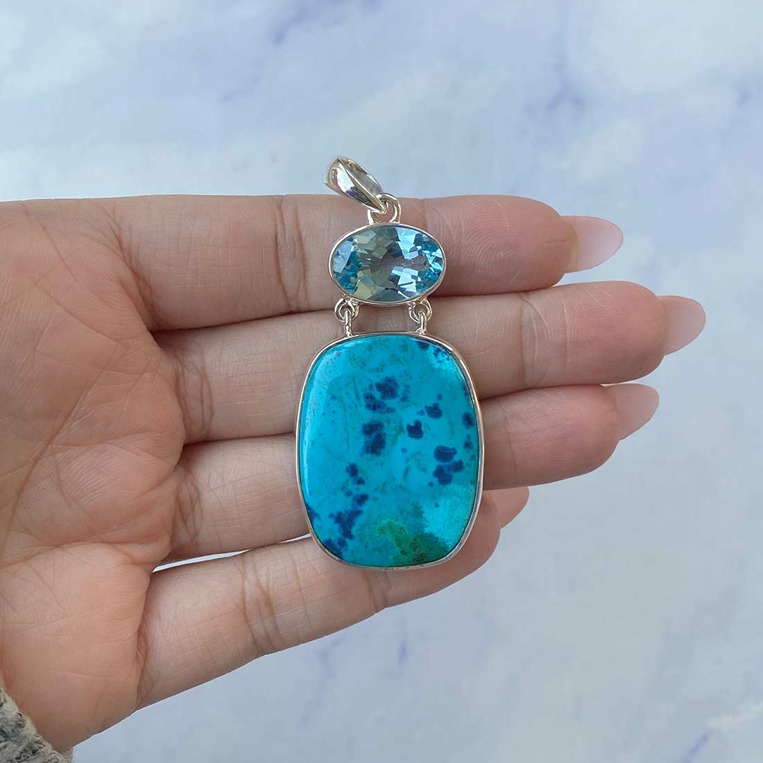 Shattuckite Pendant-(STK-P-75.)