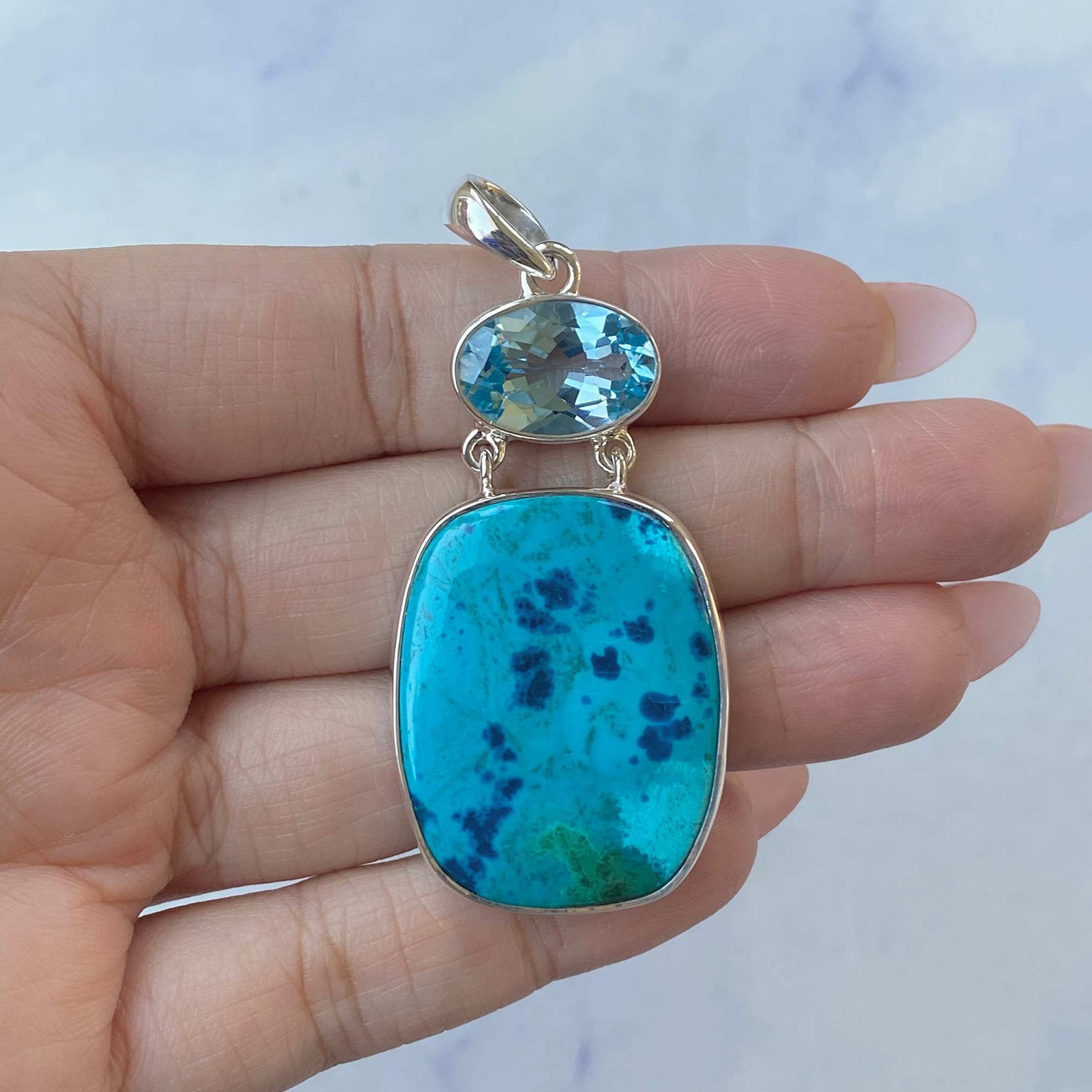 Shattuckite Pendant-(STK-P-75.)