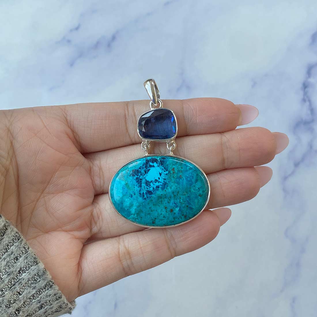 Shattuckite Pendant-(STK-P-76.)