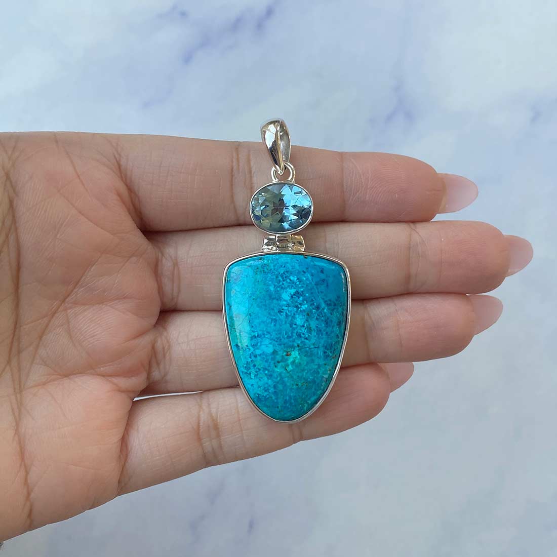 Shattuckite Pendant-(STK-P-78.)