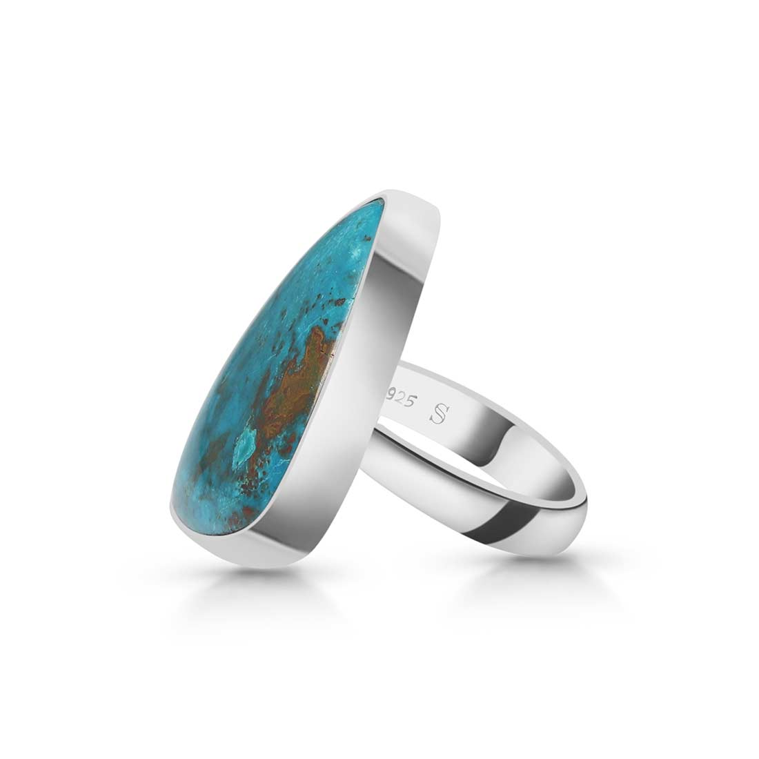 Shattuckite Adjustable Ring-(STK-R-14.)