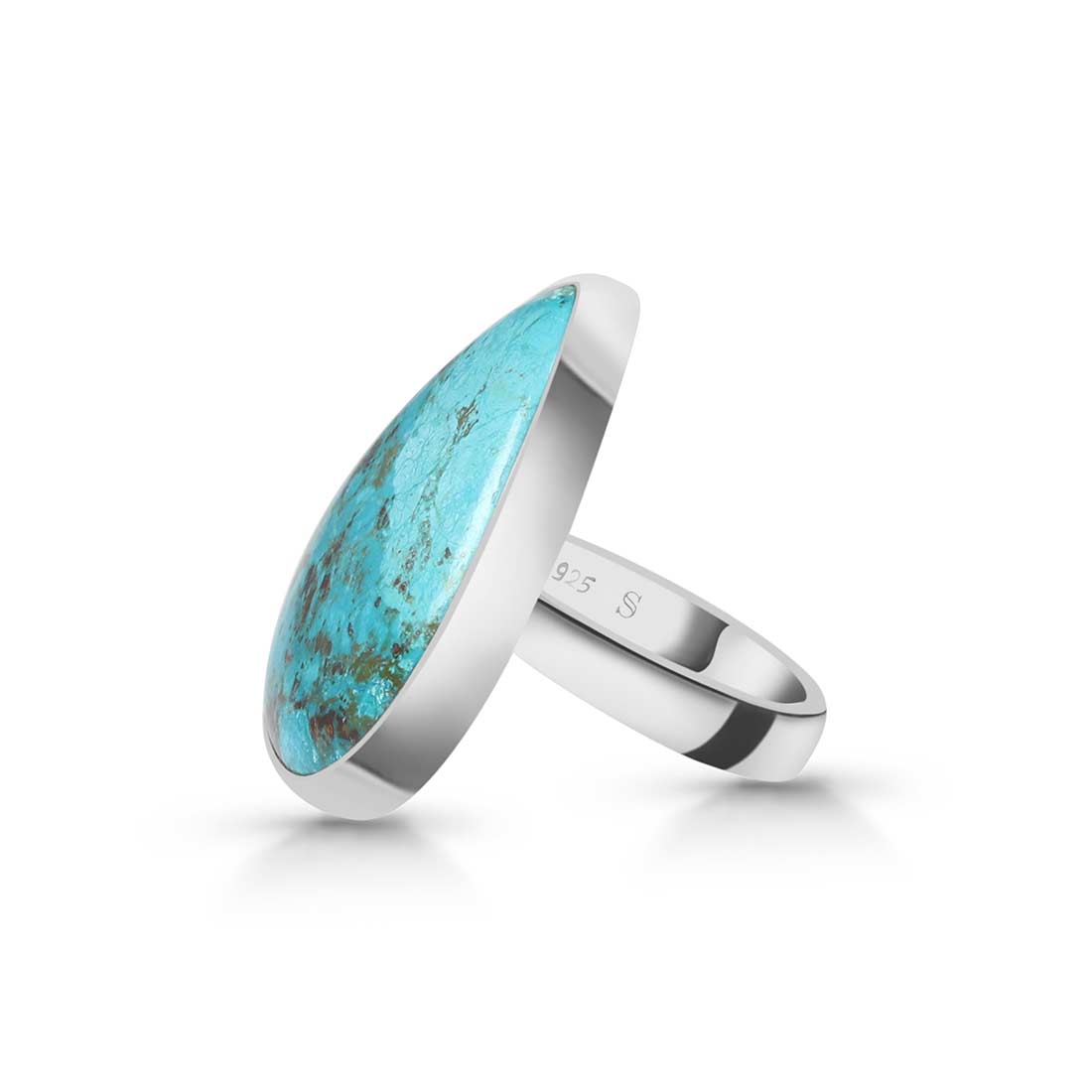 Shattuckite Adjustable Ring-(STK-R-16.)