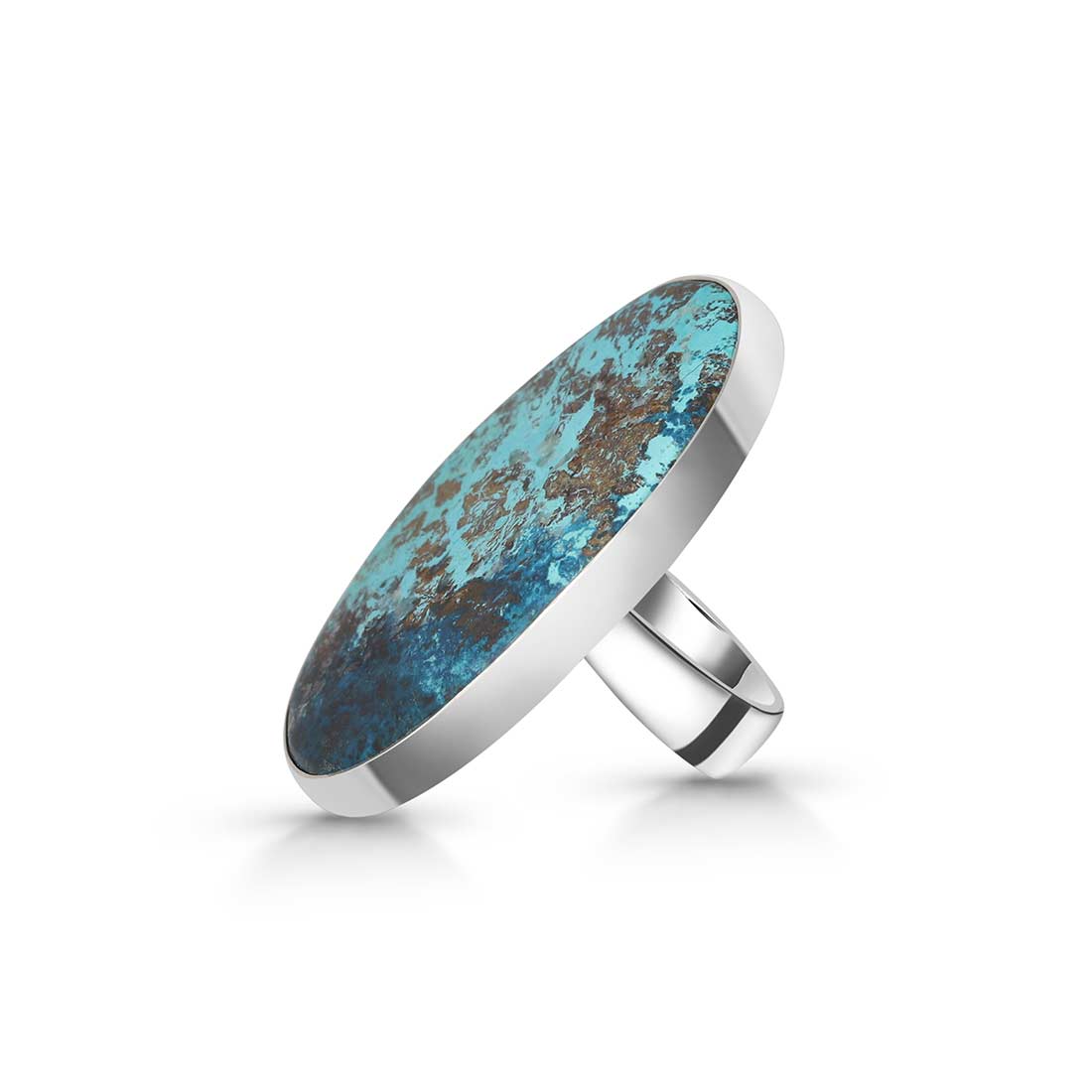 Shattuckite Adjustable Ring-(STK-R-39.)