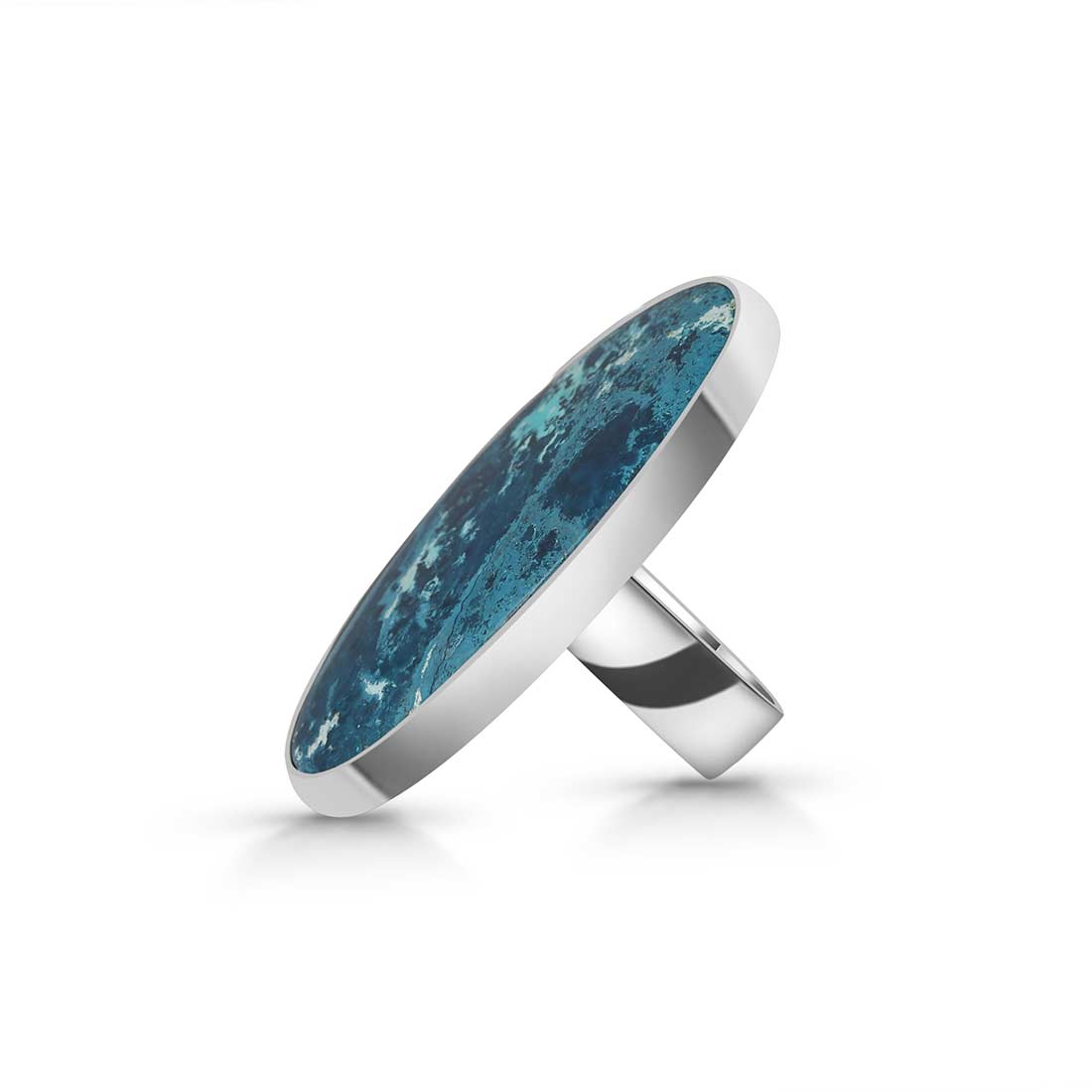 Shattuckite Adjustable Ring-(STK-R-48.)
