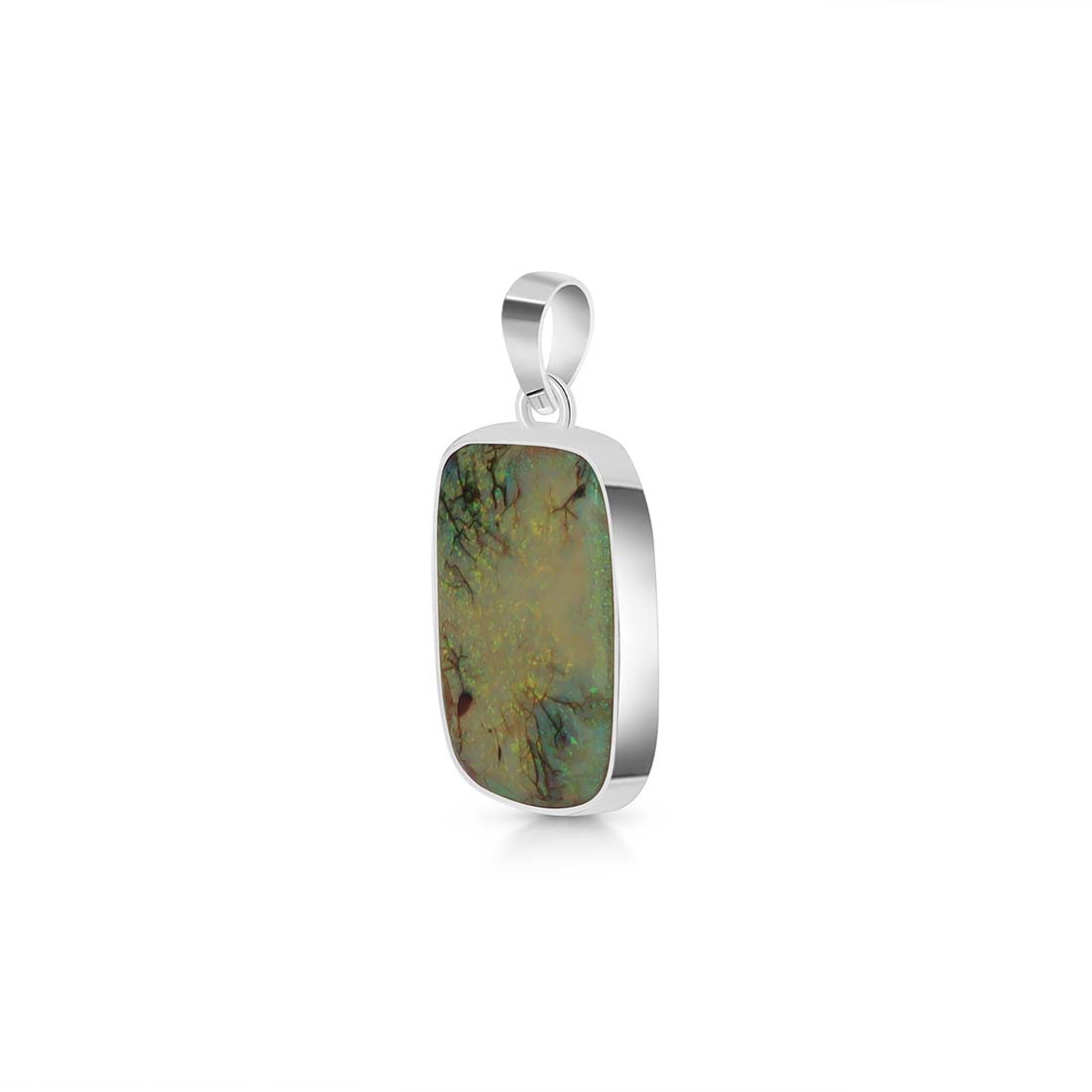 Sterling Opal Pendant-(STO-P-10.)