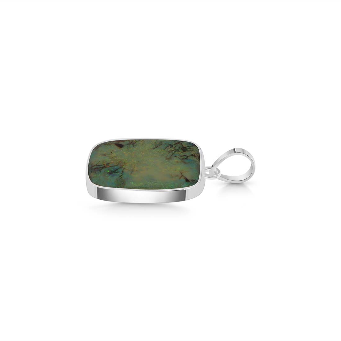 Sterling Opal Pendant-(STO-P-10.)