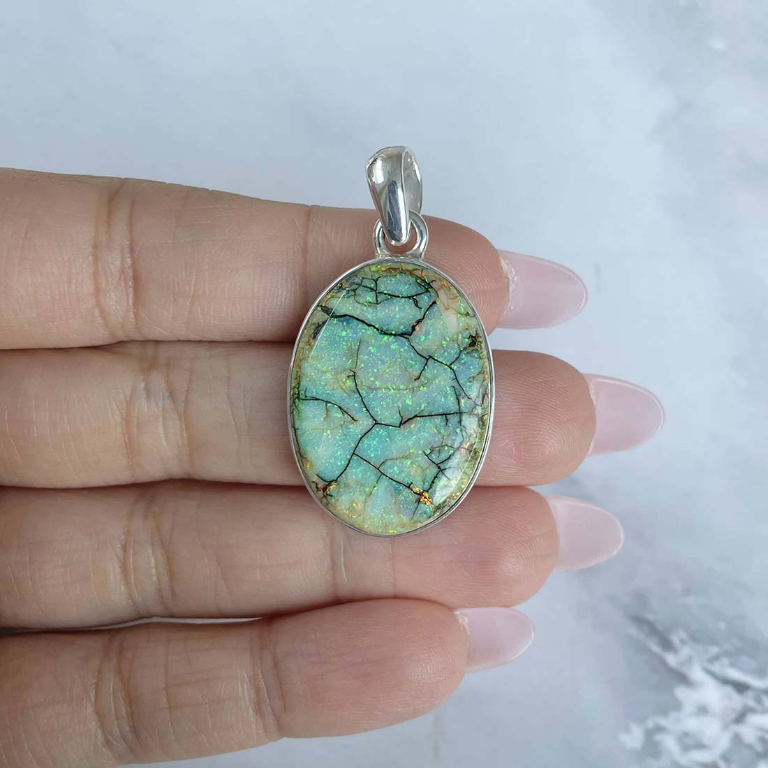 Monarch Opal Pendant-(STO-P-5.)