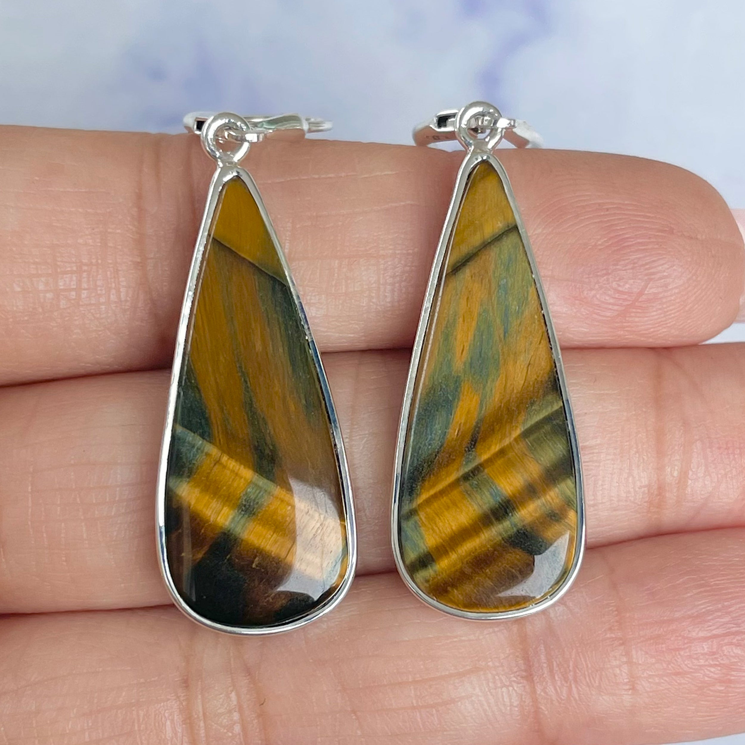 Tiger Eye Earring-(TGE-E-14.)