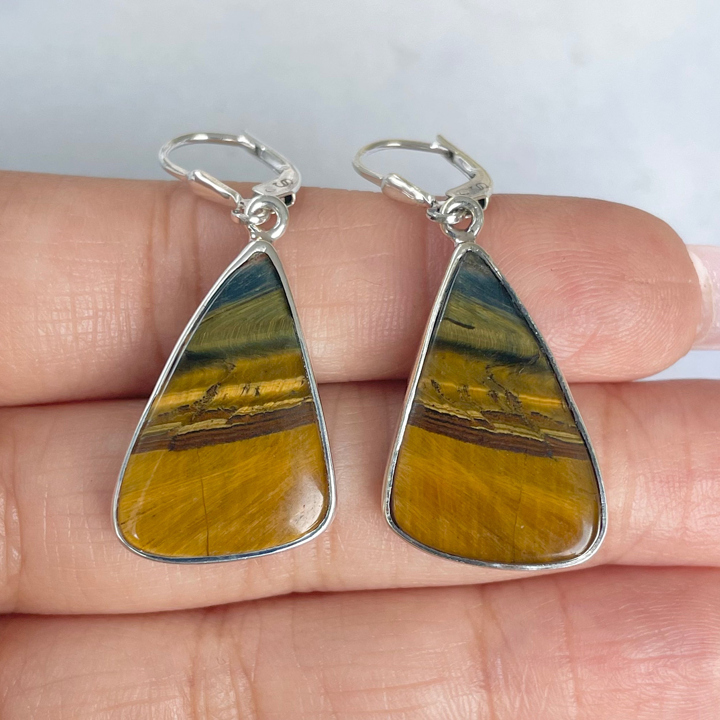 Tiger Eye Earring-(TGE-E-2.)