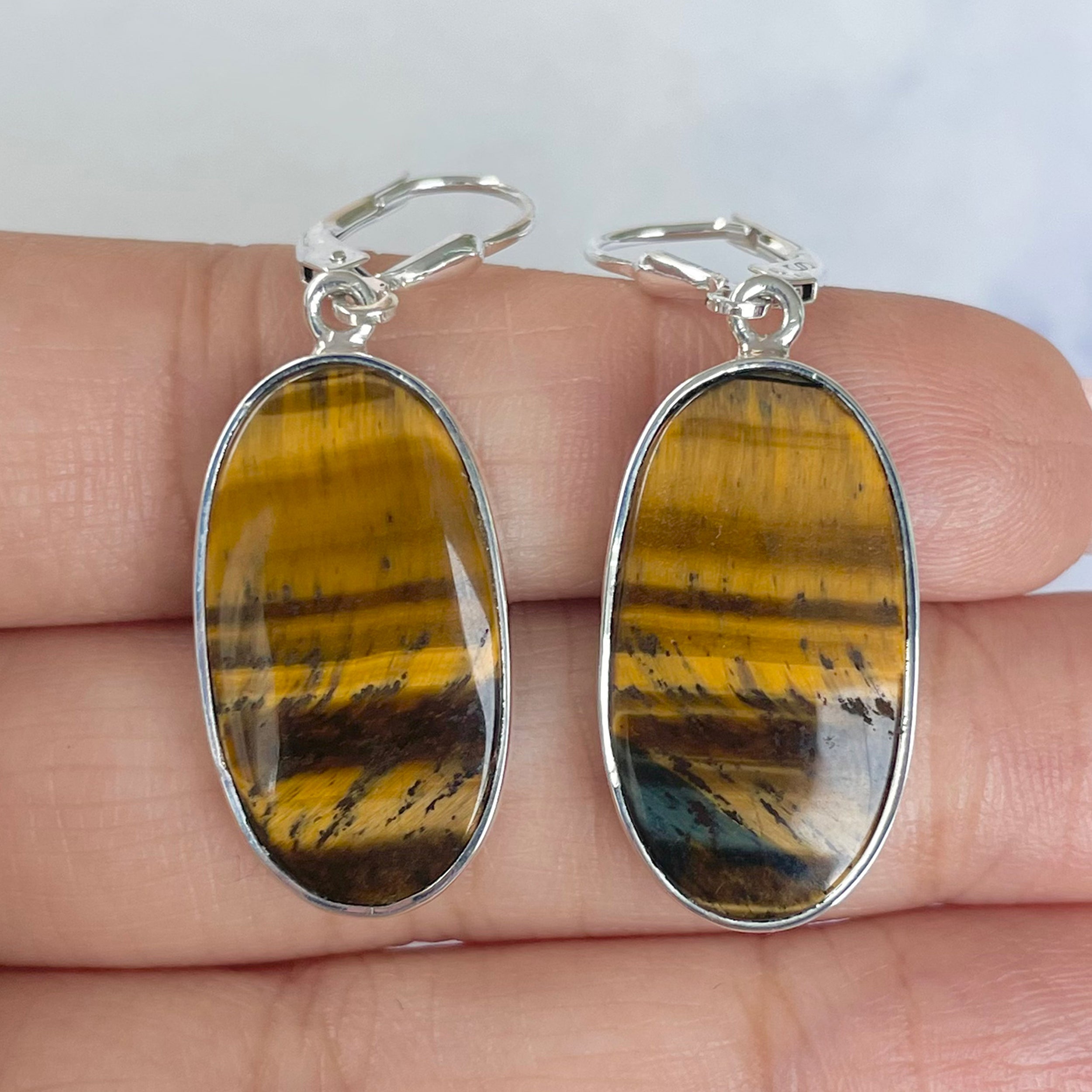 Tiger Eye Earring-(TGE-E-20.)