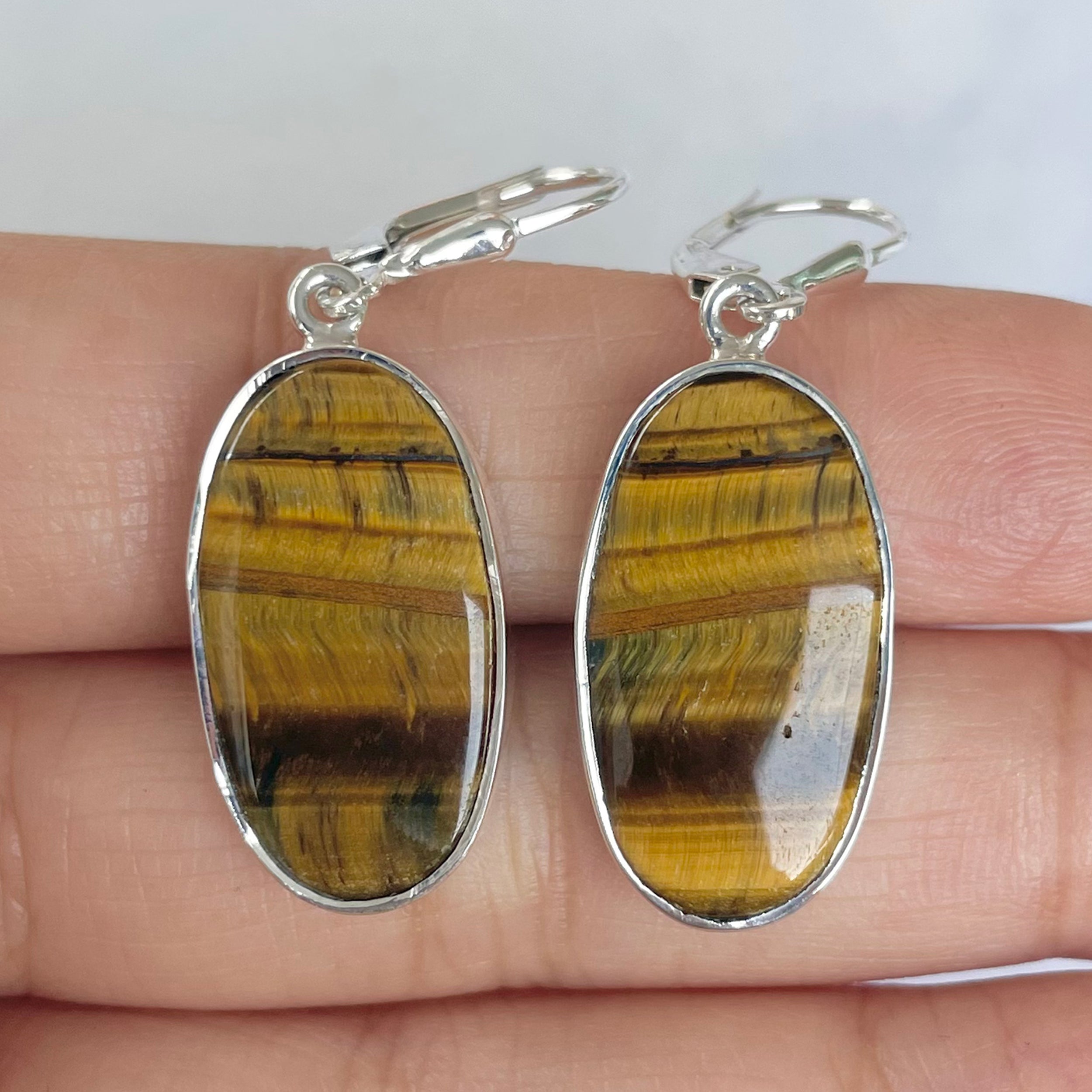 Tiger Eye Earring-(TGE-E-21.)