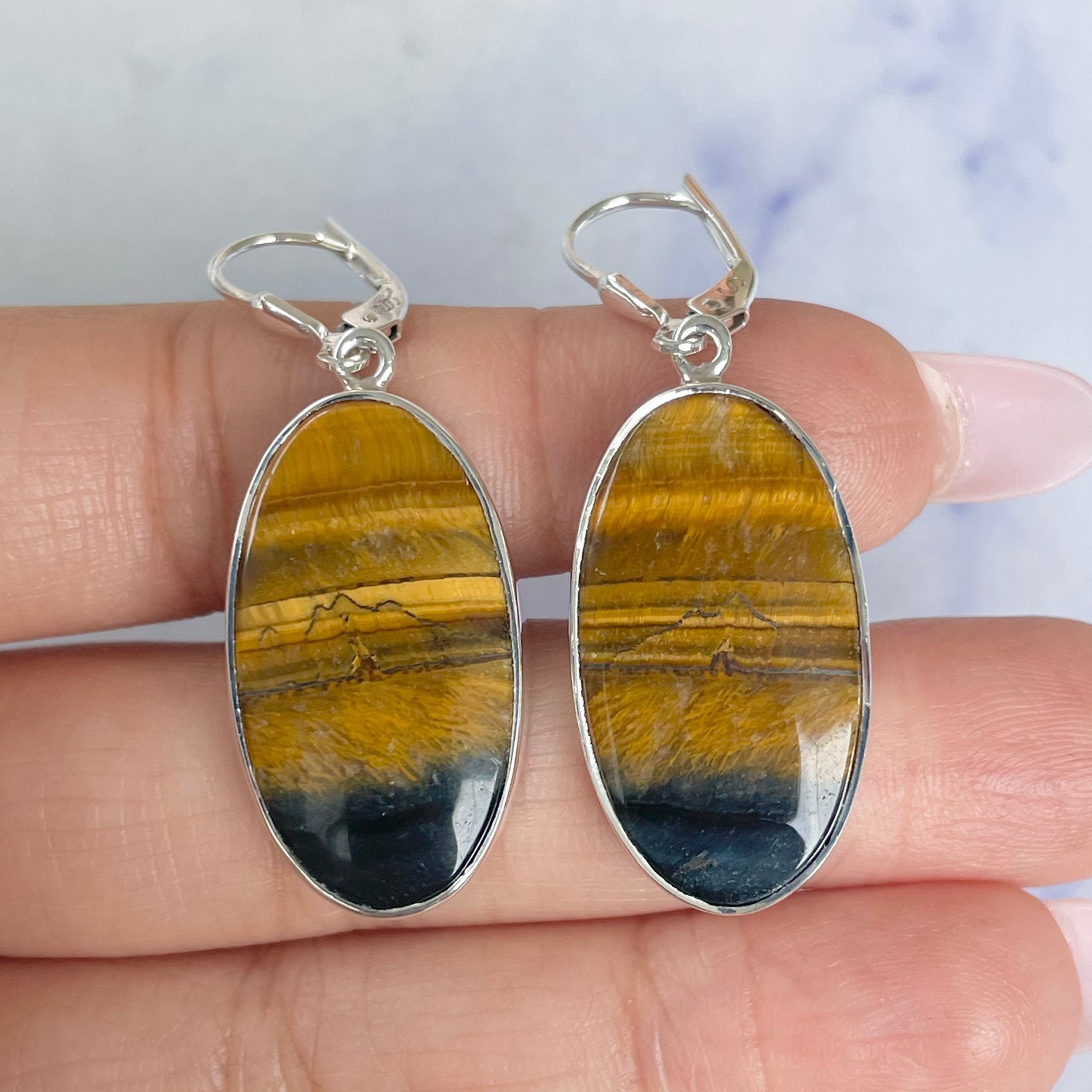 Tiger Eye Earring-(TGE-E-8.)