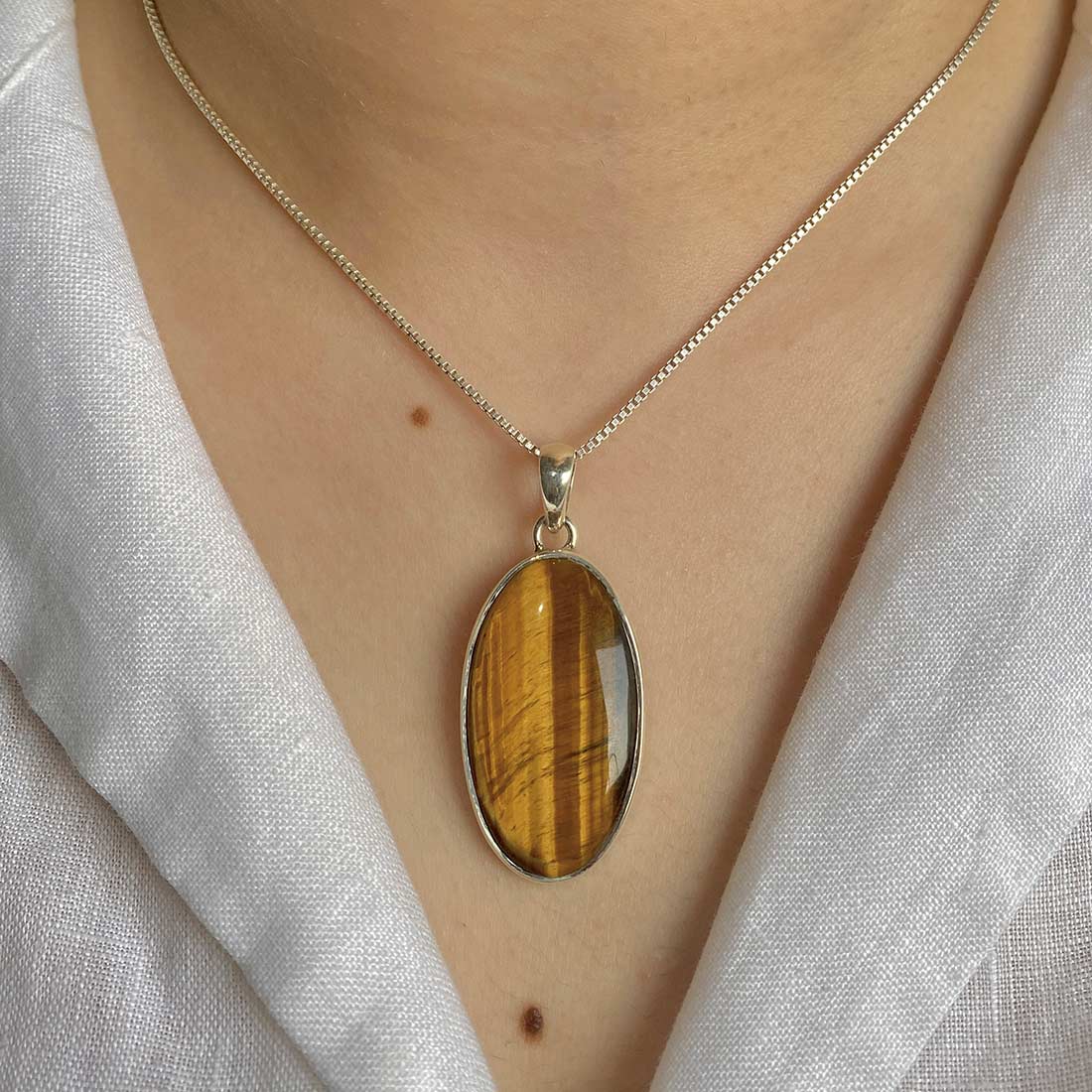 Tiger Eye Pendant-(TGE-P-15.)