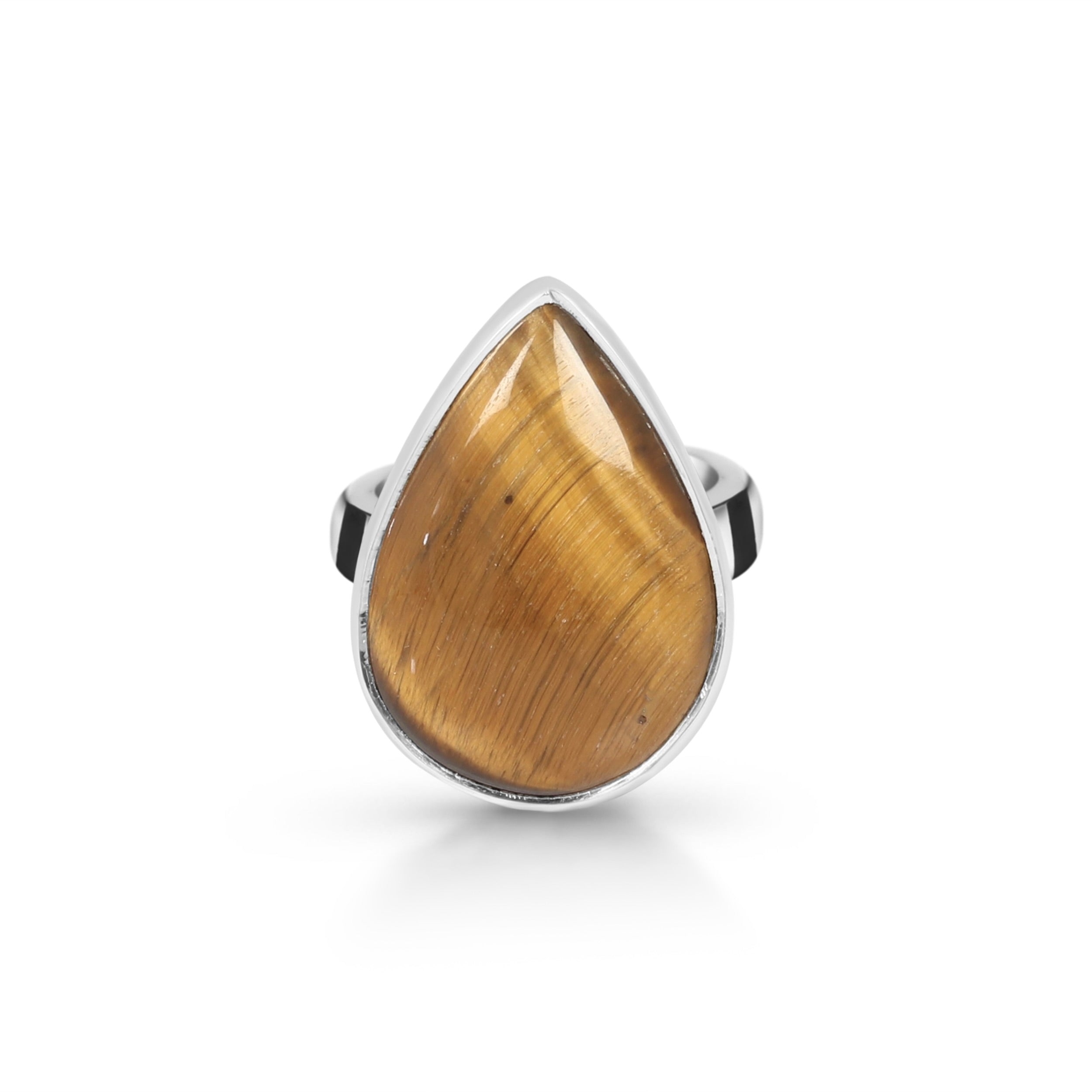 Tiger Eye Adjustable Ring-(TGE-R-11)