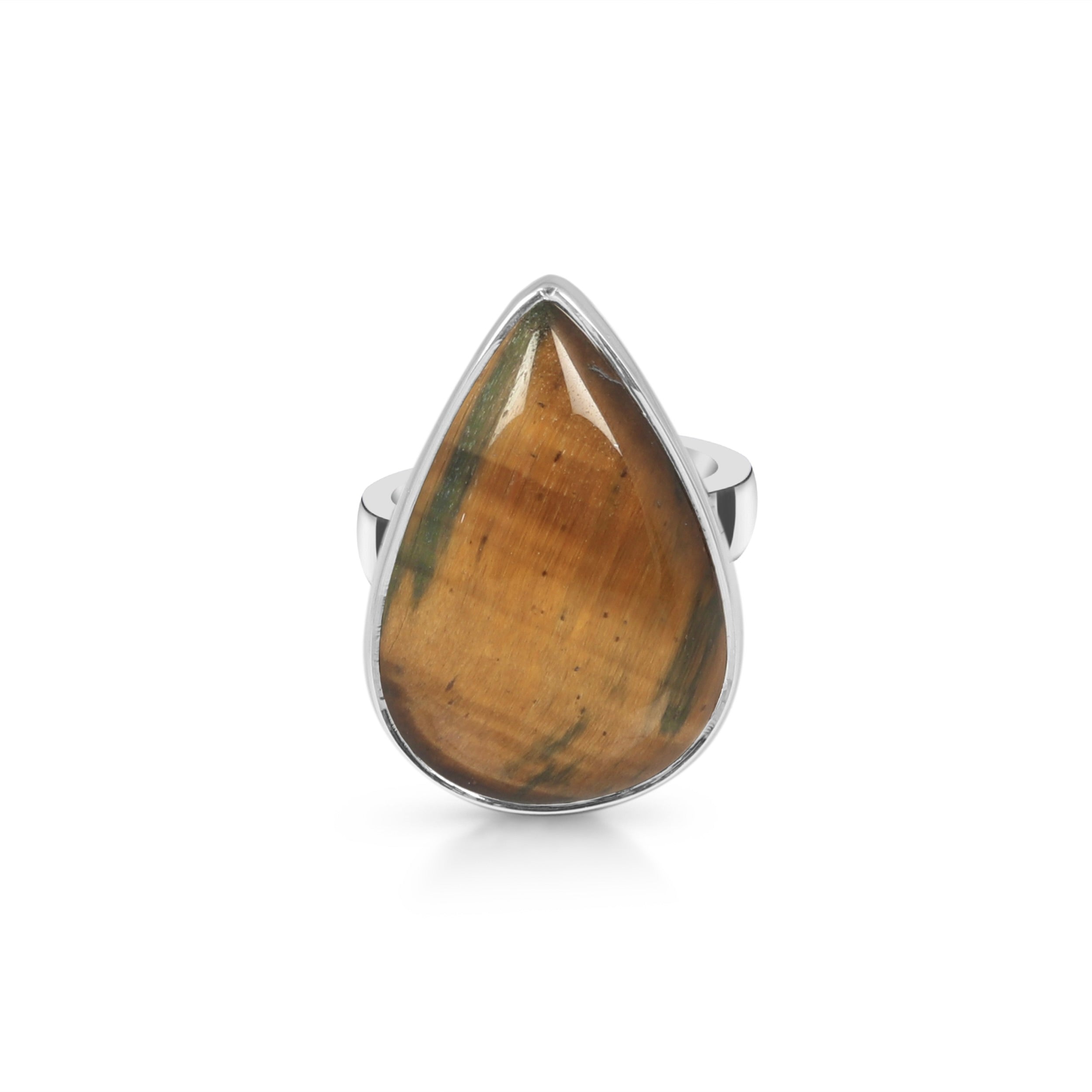 Tiger Eye Adjustable Ring-(TGE-R-3)