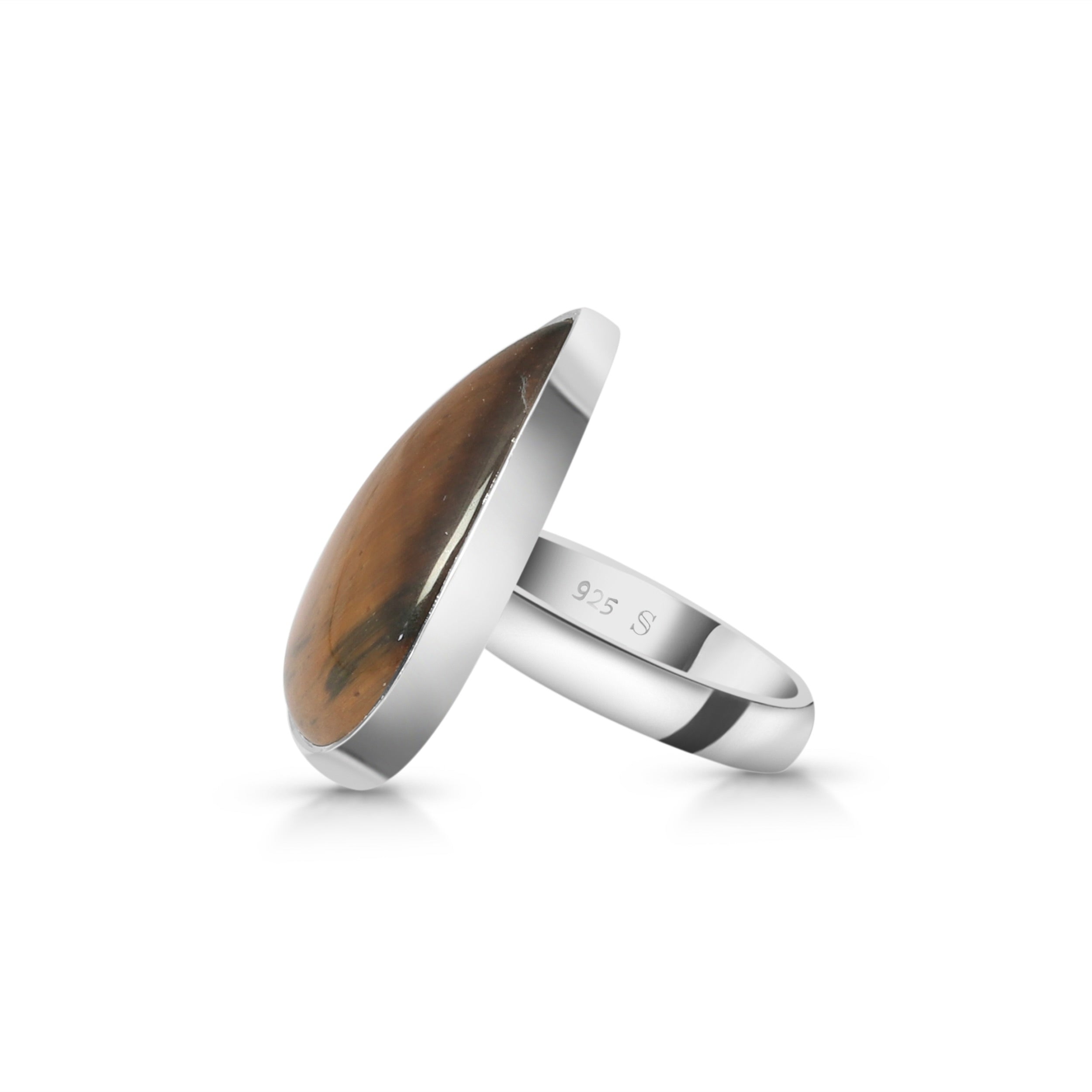 Tiger Eye Adjustable Ring-(TGE-R-3)