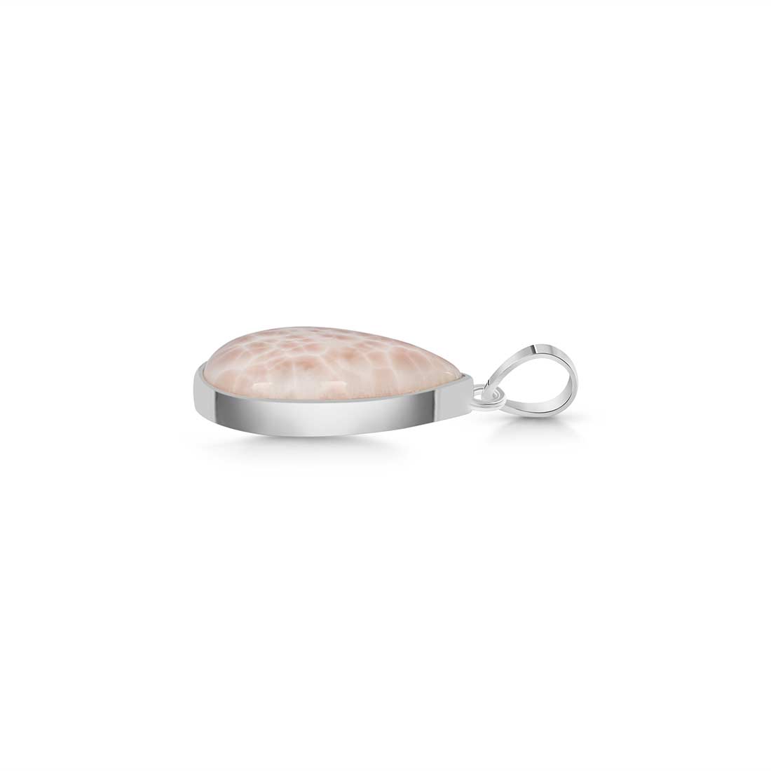 Natural Pink Natrolite / Thomsonite Pendant-(THS-P-47.)