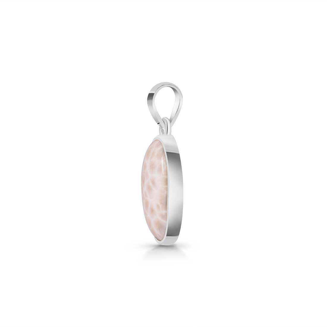 Natural Pink Natrolite / Thomsonite Pendant-(THS-P-8.)