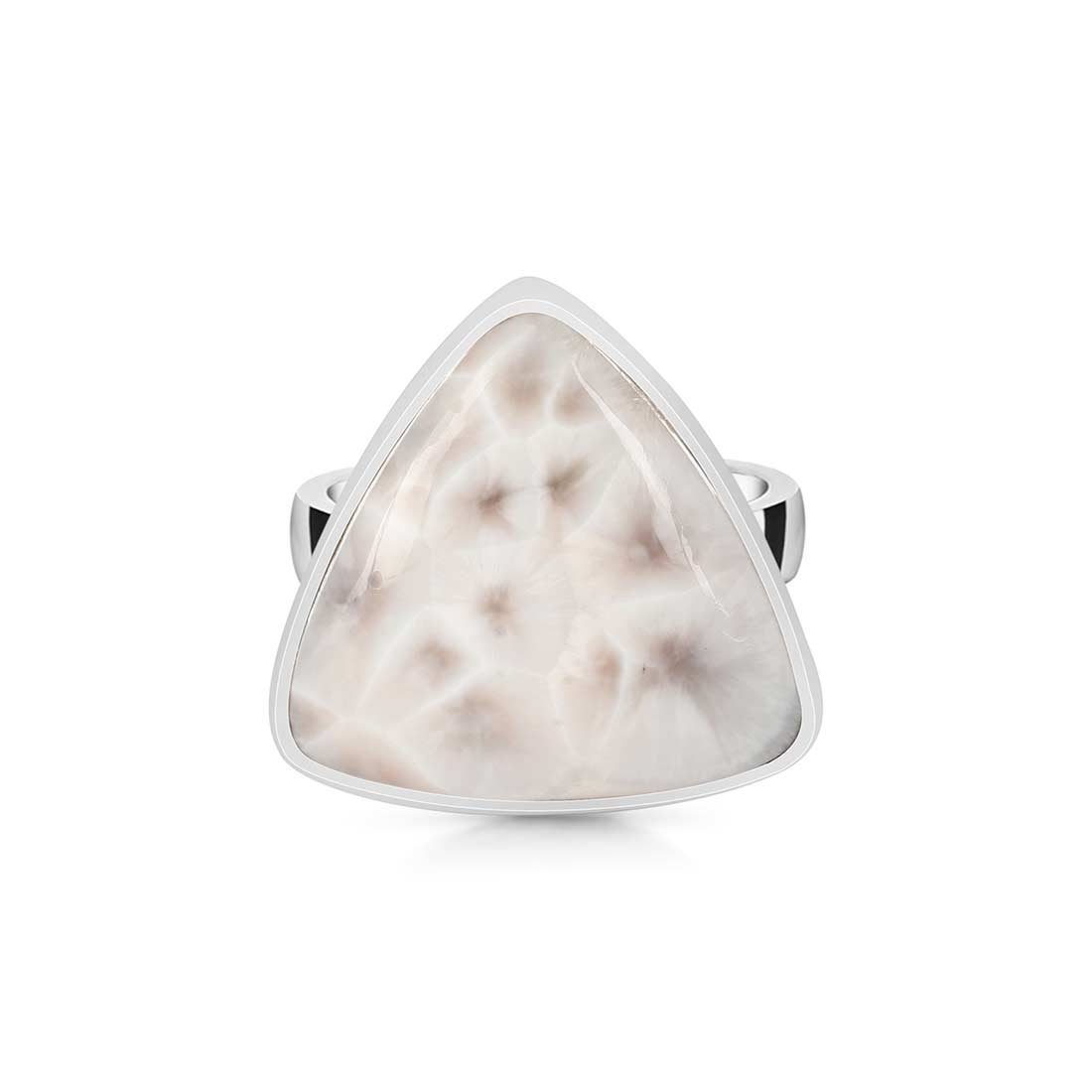 Natural Pink Natrolite / Thomsonite  Adjustable Ring-(THS-R-13.)