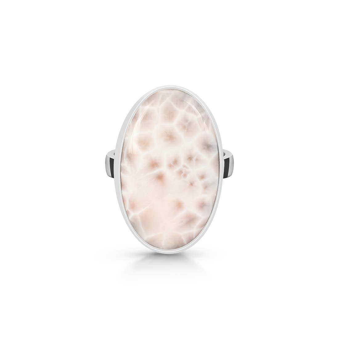 Natural Pink Natrolite / Thomsonite Adjustable Ring-(THS-R-17.)