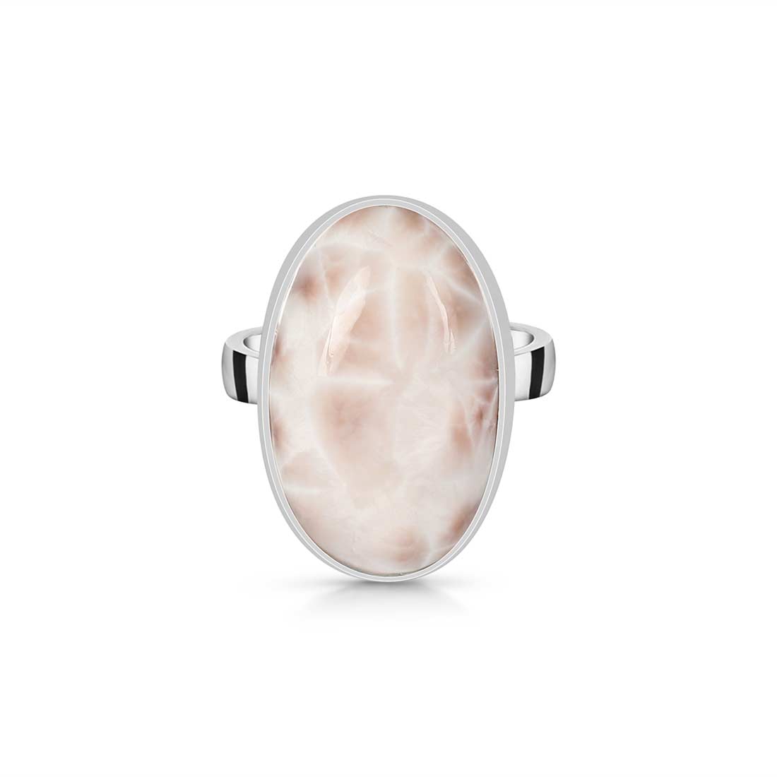 Natural Pink Natrolite / Thomsonite  Adjustable Ring-(THS-R-28.)