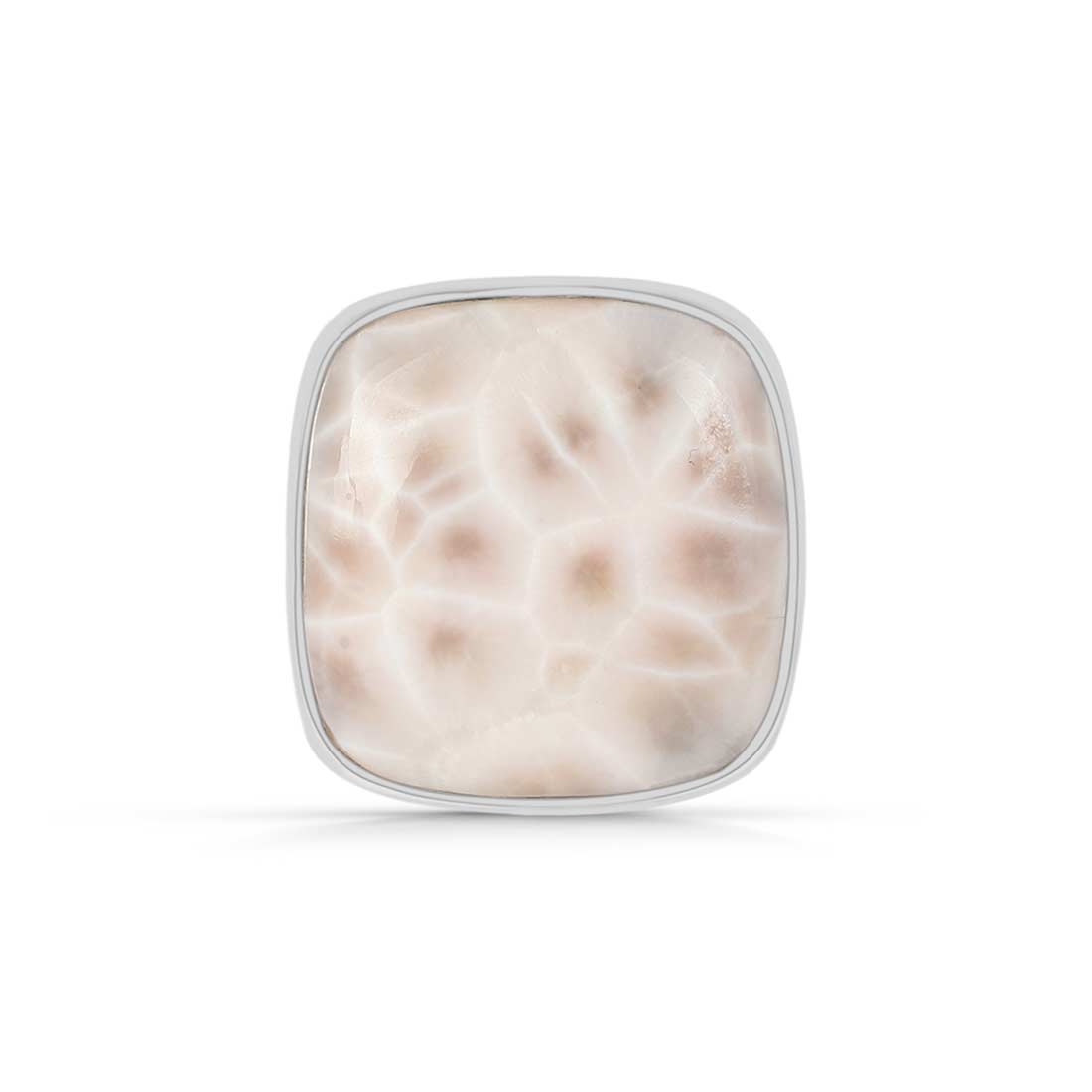 Natural Pink Natrolite / Thomsonite  Adjustable Ring-(THS-R-3.)