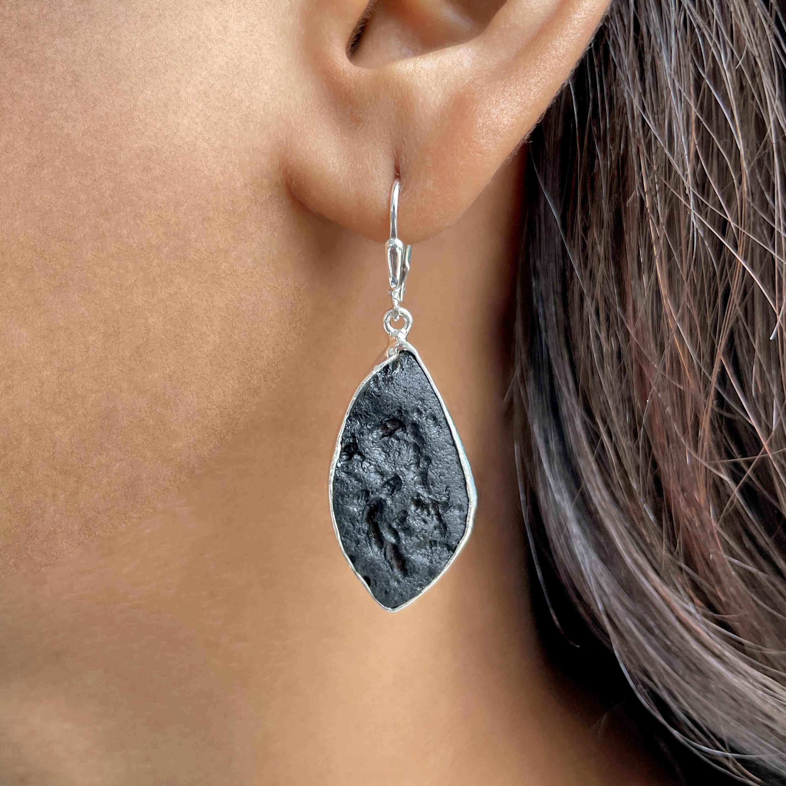 Tektite Earring-(TKT-E-10.)