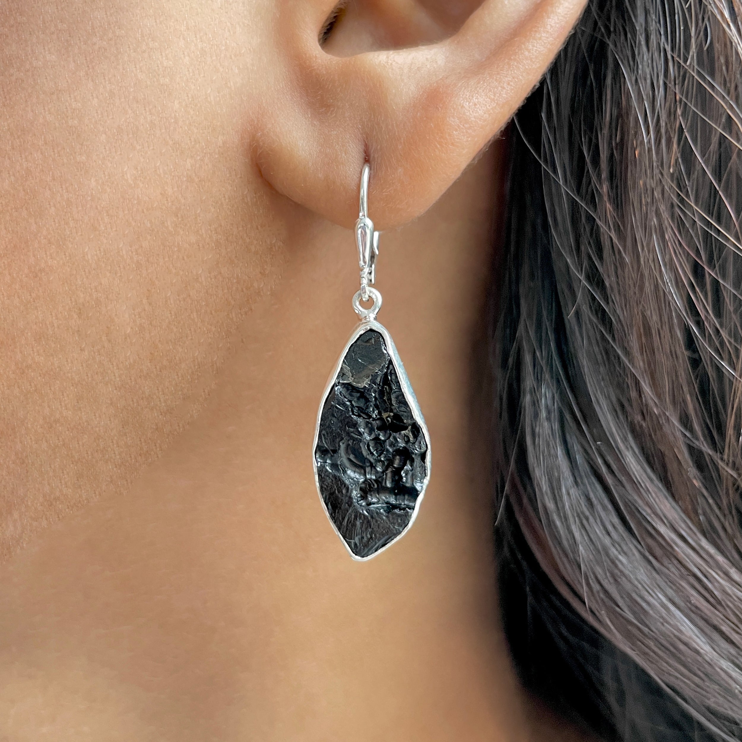 Tektite Earring-(TKT-E-18.)