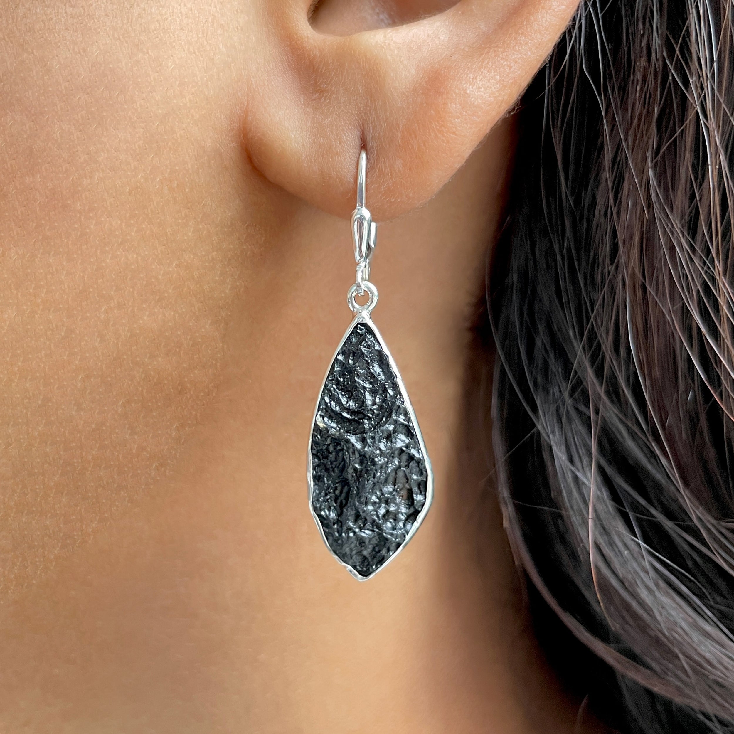 Tektite Earring-(TKT-E-25.)