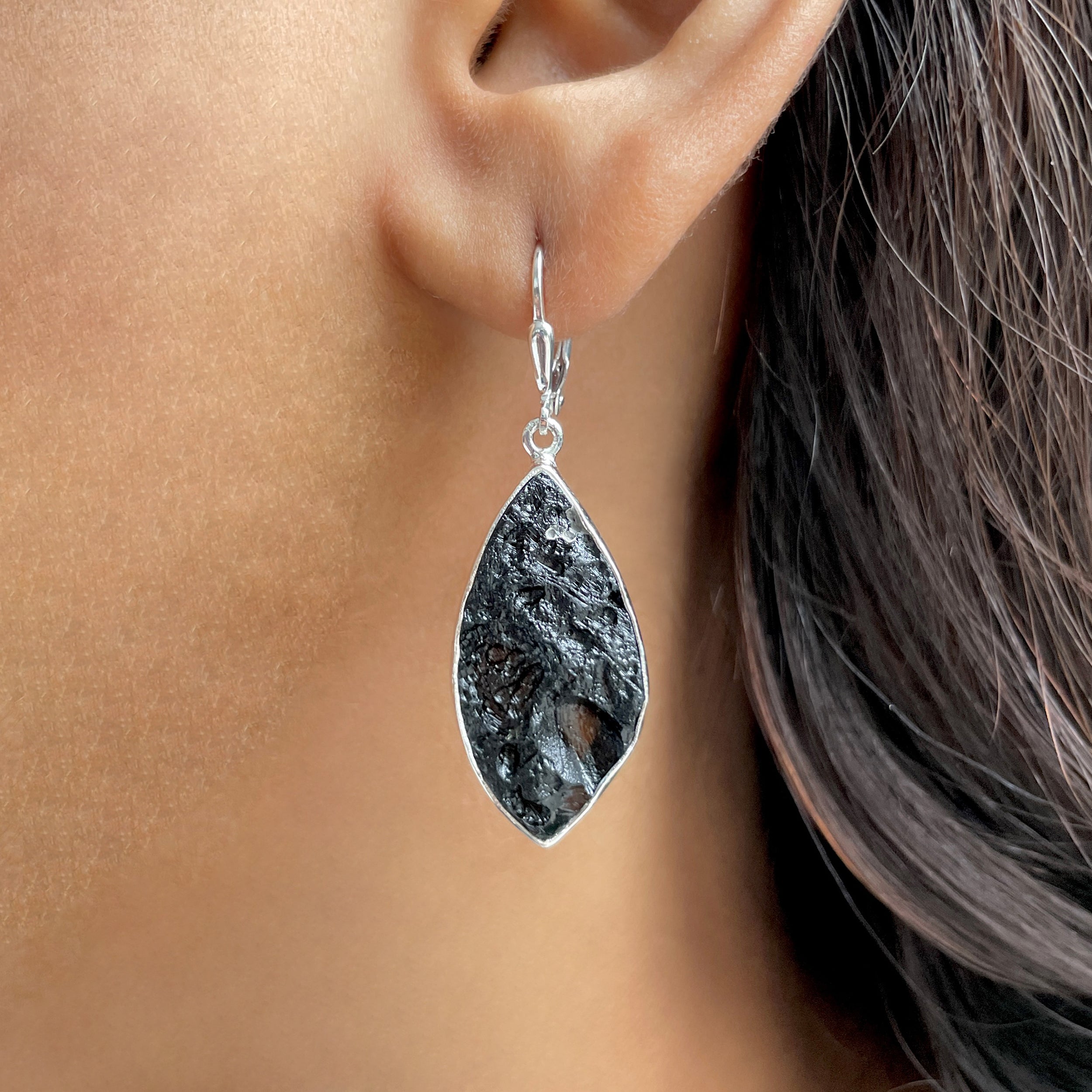 Tektite Earring-(TKT-E-40.)