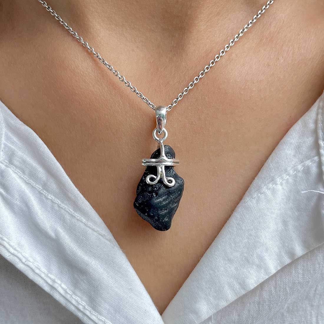 Tektite Pendant-(TKT-P-56.)