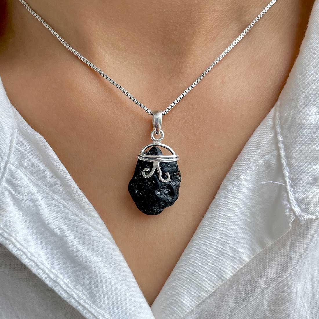 Tektite Pendant-(TKT-P-58.)