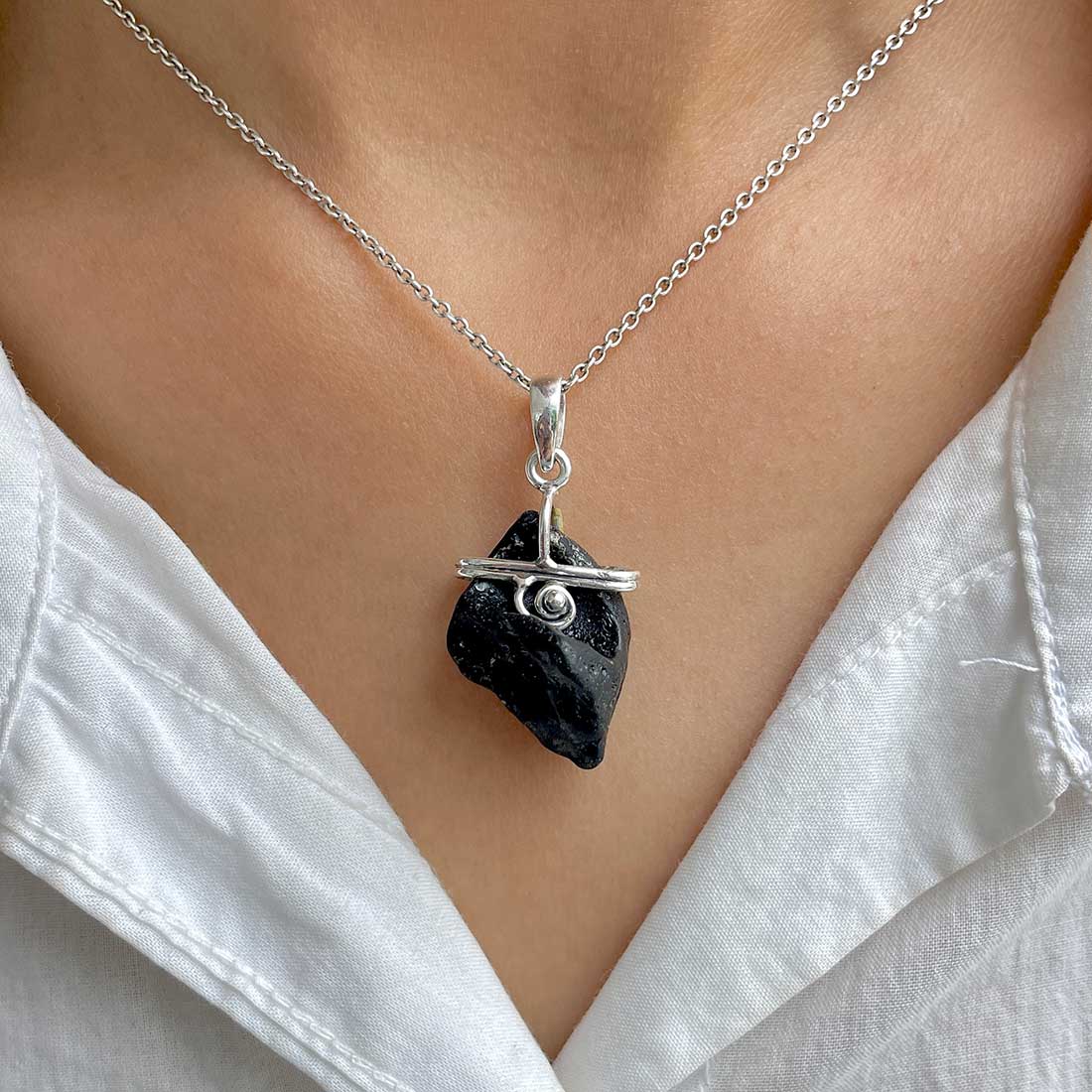 Tektite Pendant-(TKT-P-59.)