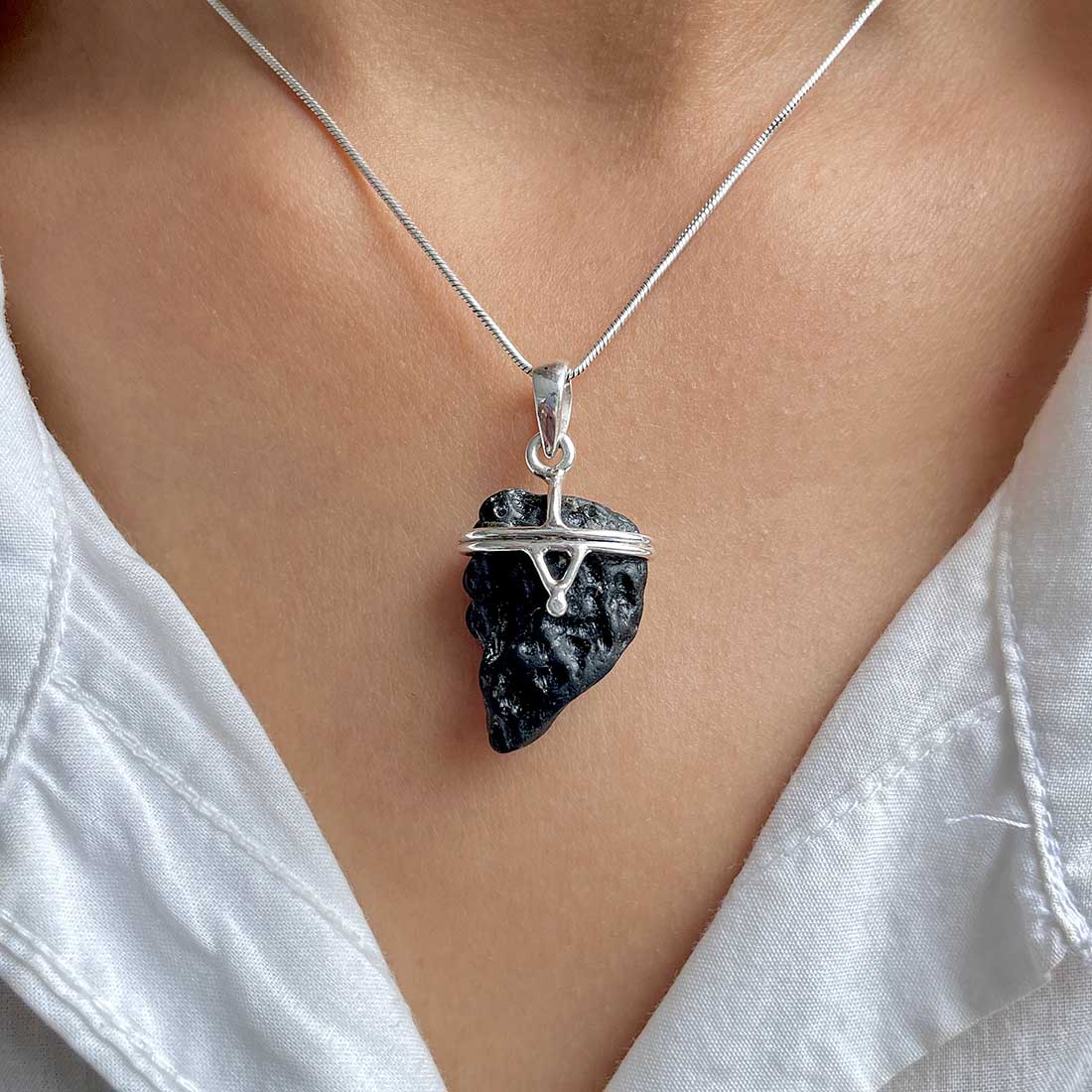 Tektite Pendant-(TKT-P-66.)