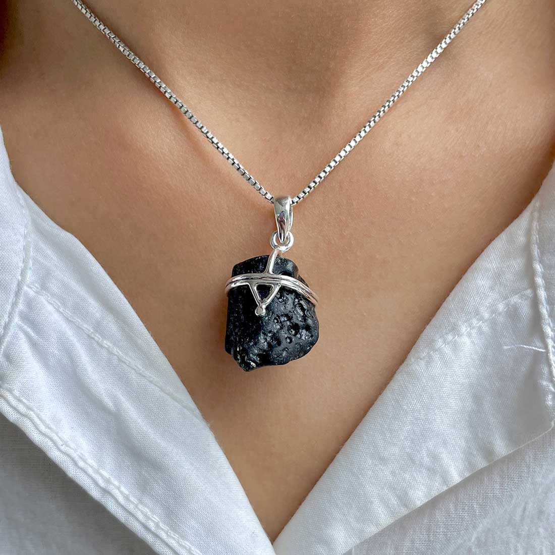Tektite Pendant-(TKT-P-76.)