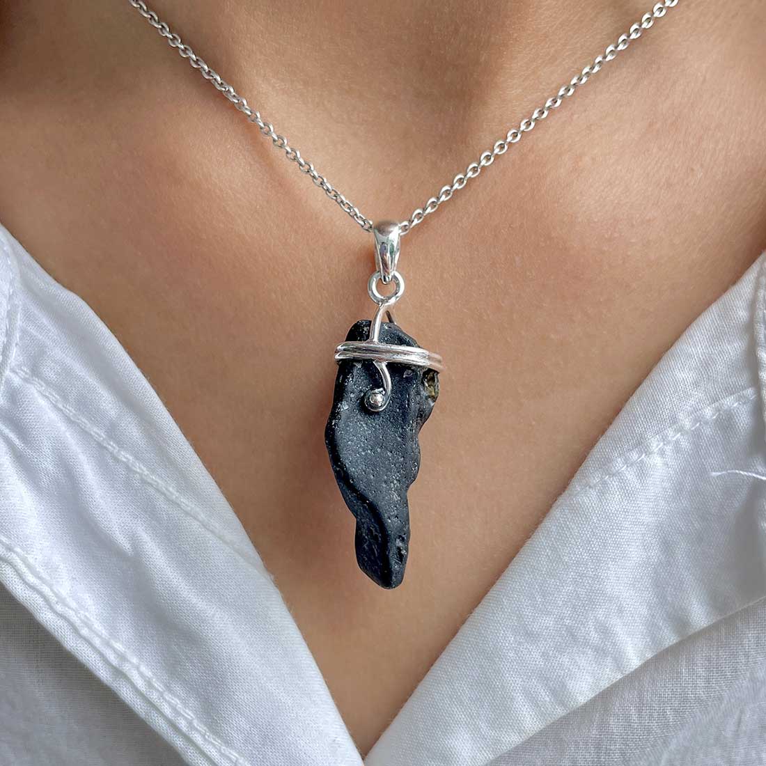 Tektite Pendant-(TKT-P-78.)