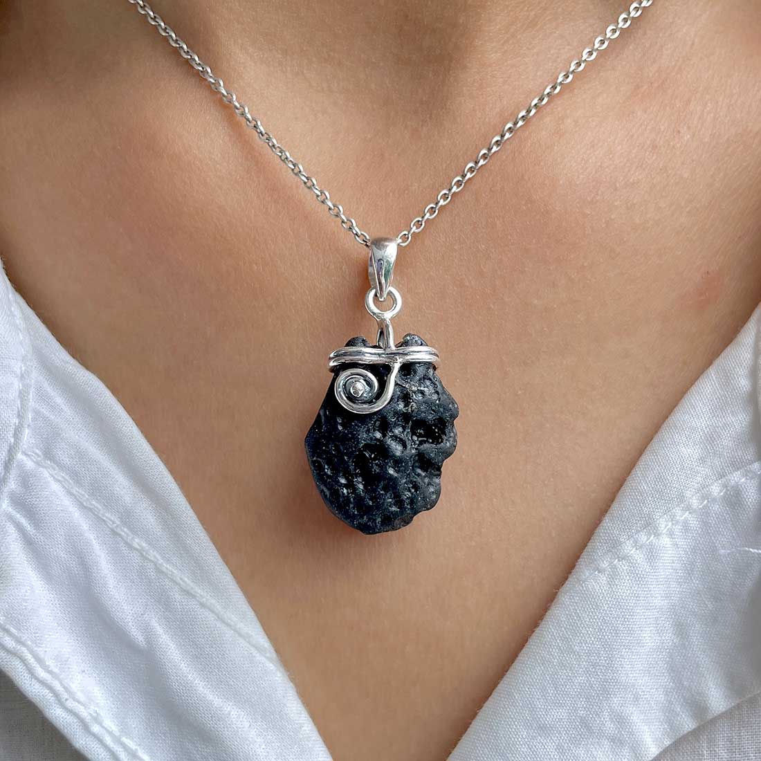 Tektite Pendant-(TKT-P-81.)