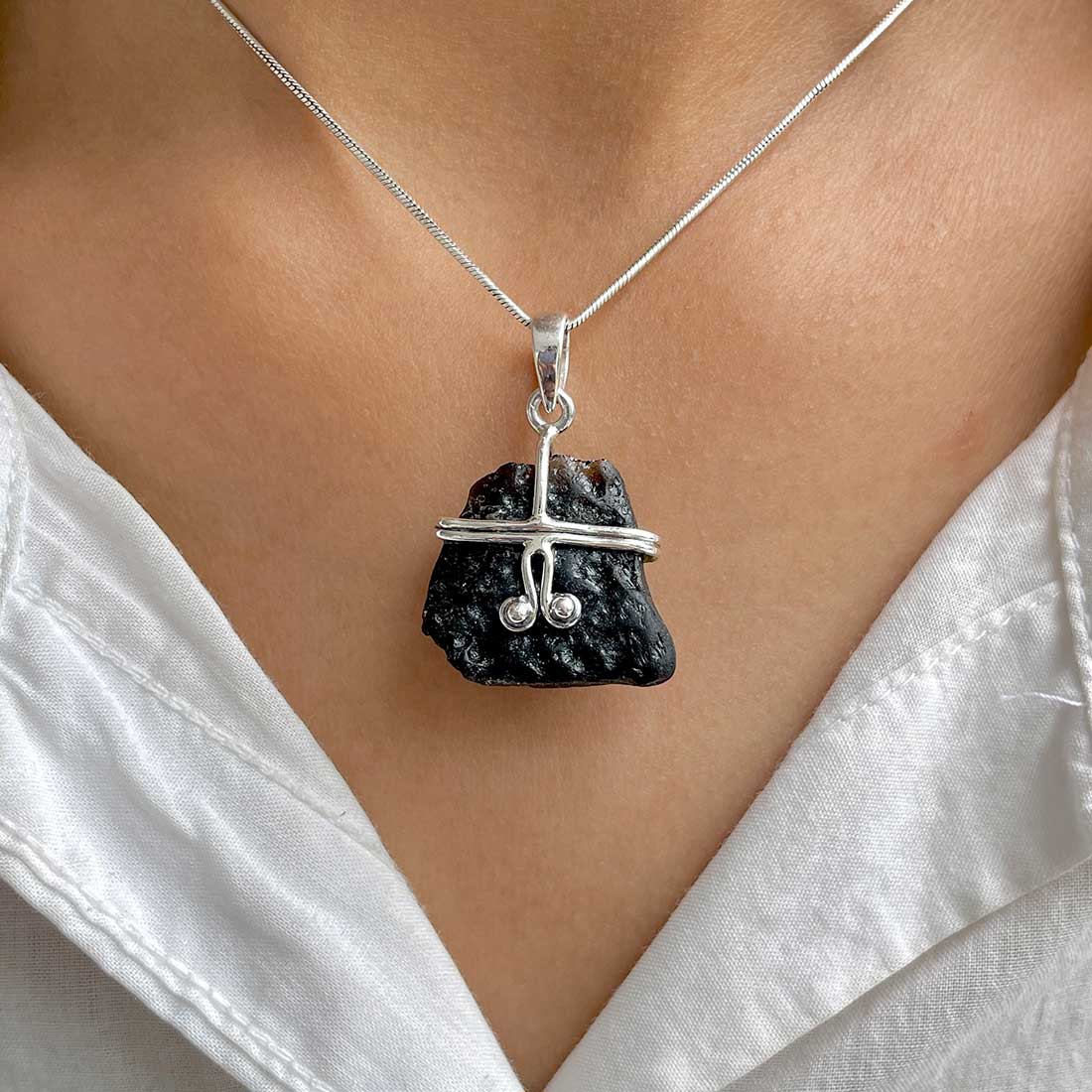 Tektite Pendant-(TKT-P-86.)