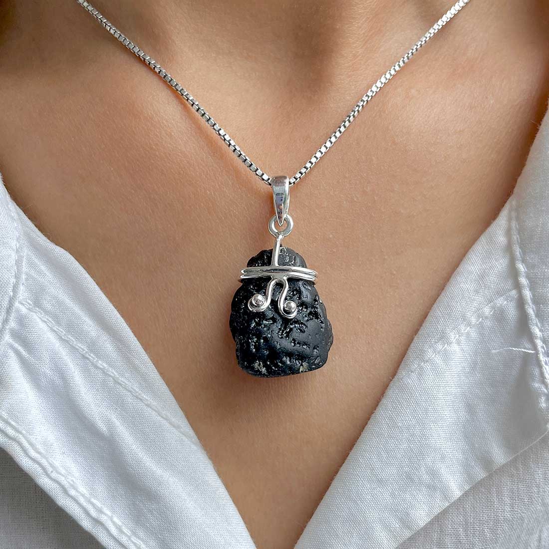 Tektite Pendant-(TKT-P-93.)